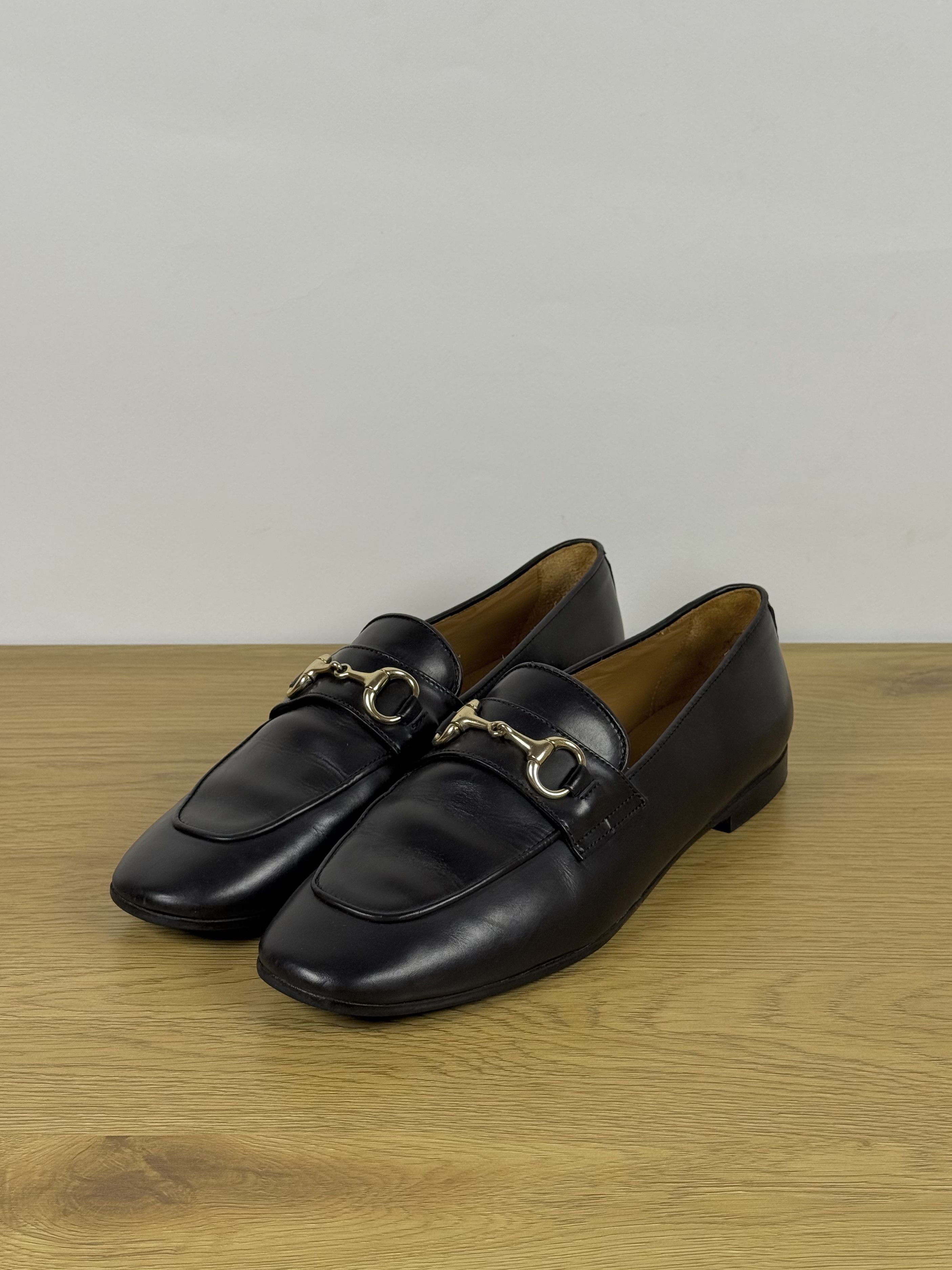 Other Women's Day Horsebit Black Leather Loafers EU40 Size US 10 / IT 40 - 1 Thumbnail