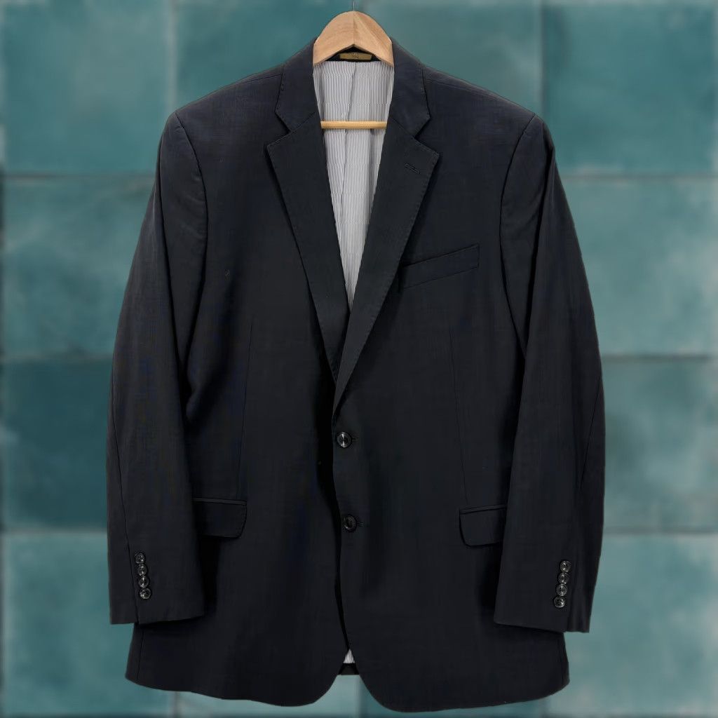 Brooks Brothers Brooks Brothers 346 Blazer Mens 46L Blue Wool Explorer Fitzgerald Fit Sport Coat Size 46R - 1 Thumbnail