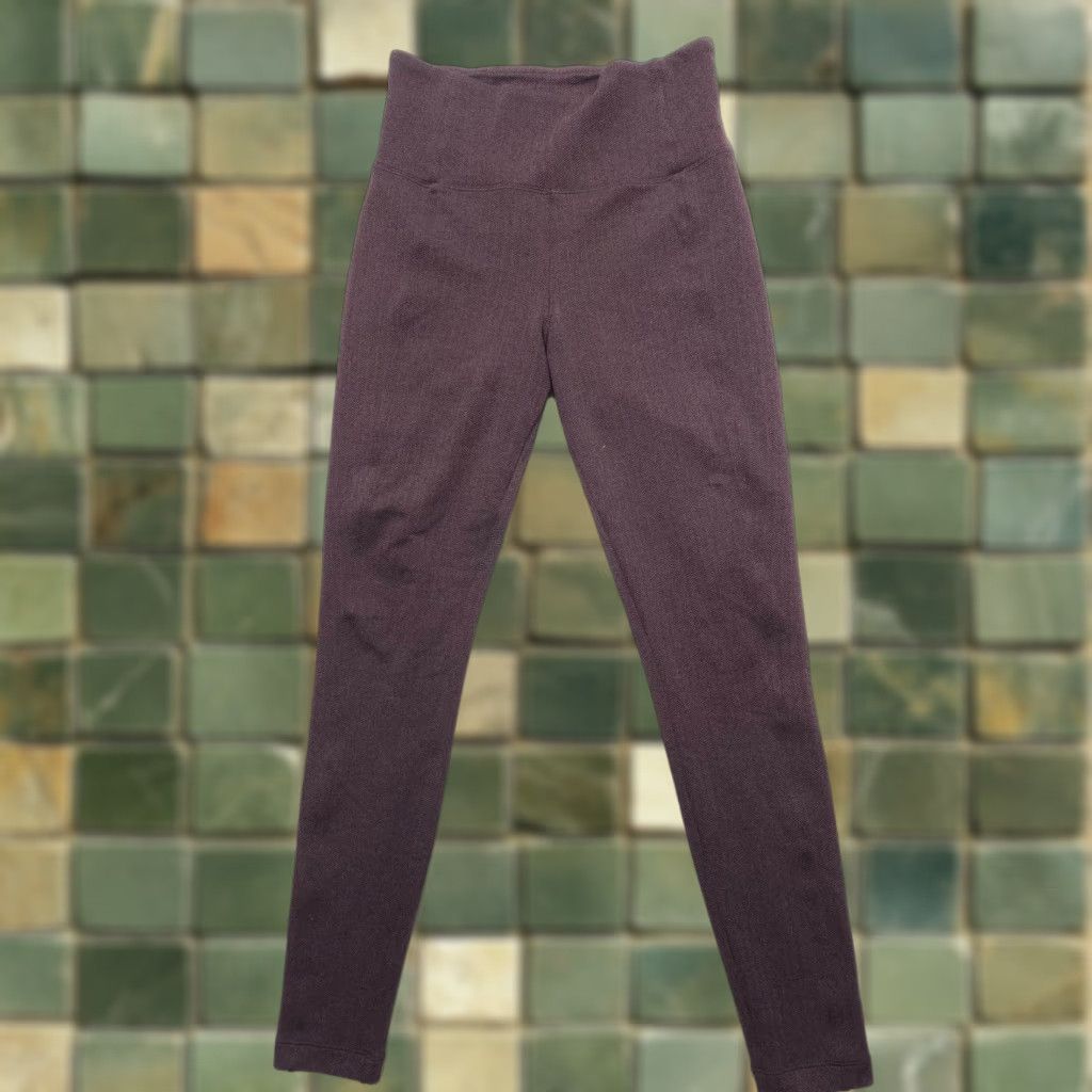 Athleta VINTAGE Athleta Delancey Herringbone Tight XS Brown Leggings Women Activewear Gym & Training High Rise Stretch Size ONE SIZE - 1 Thumbnail