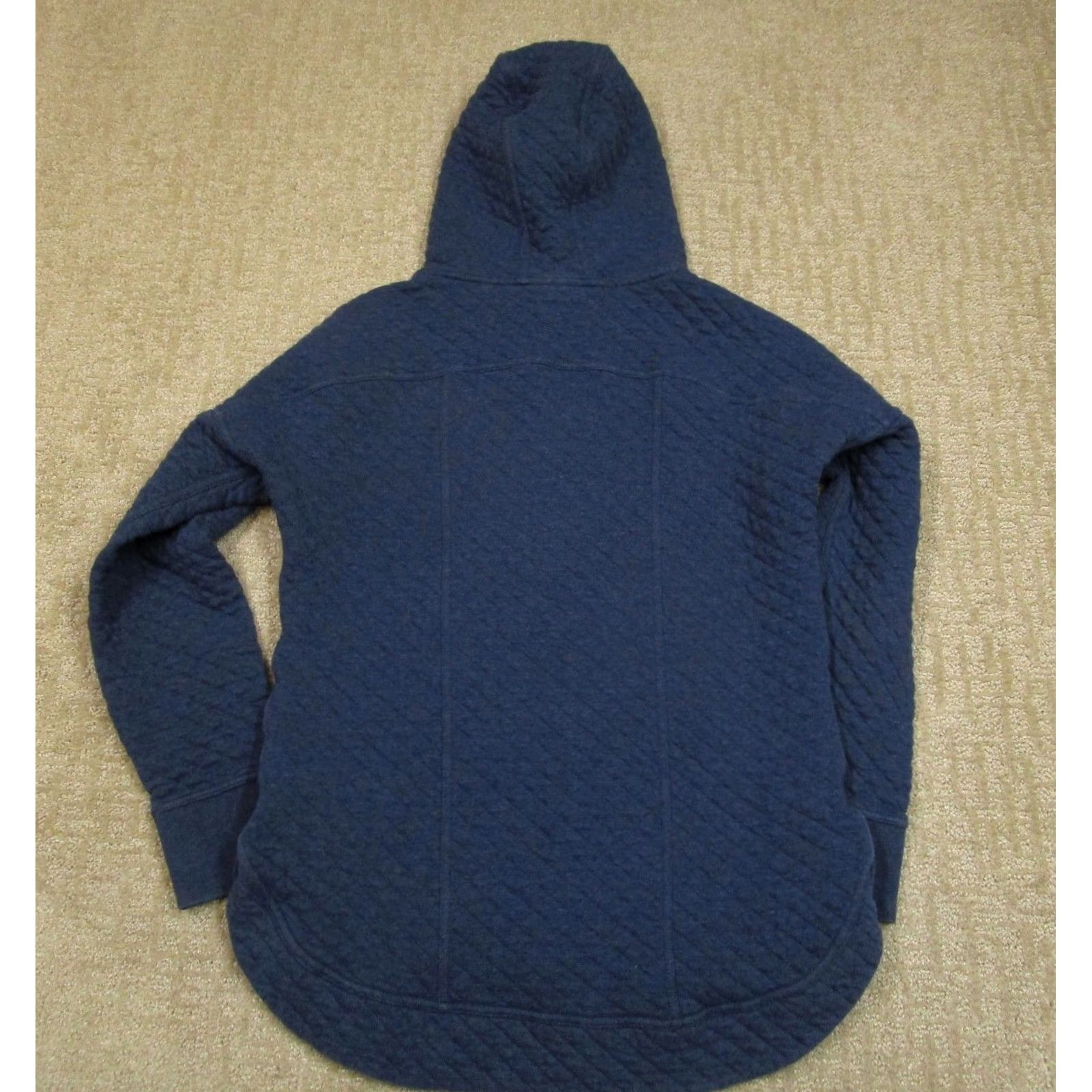 Patagonia Patagonia Hoodie Women Medium Blue Quilted Full Zip Logo Outdoor Cotton Size M / US 6-8 / IT 42-44 - 3 Thumbnail