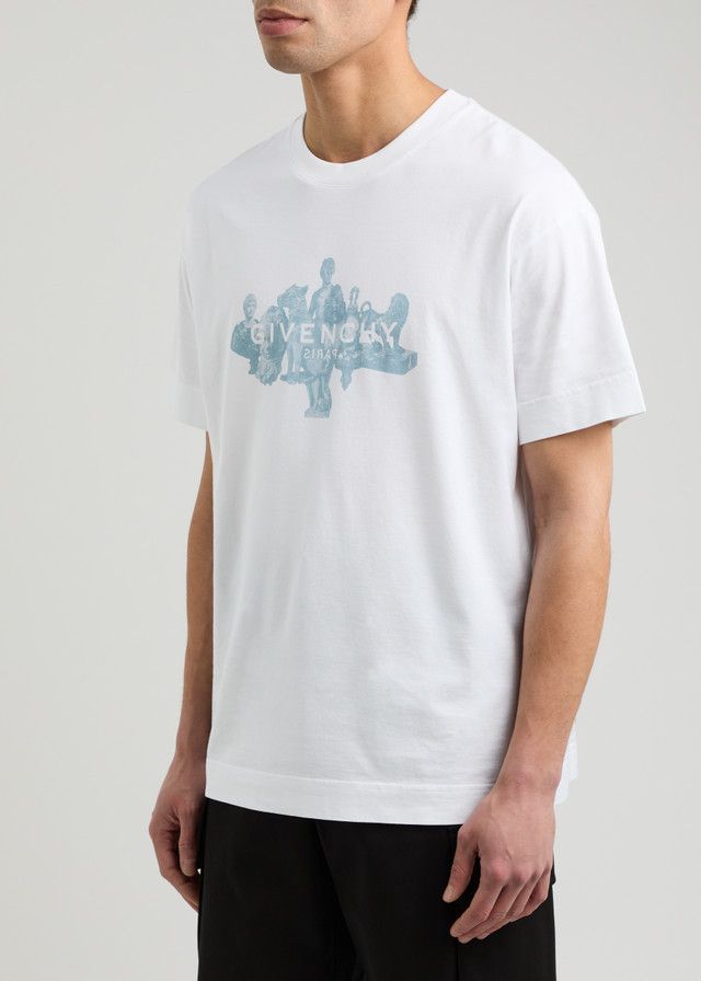 Givenchy o1h1sh10525 Reverse T-Shirt in White Size US XXL / EU 58 / 5 - 2 Thumbnail
