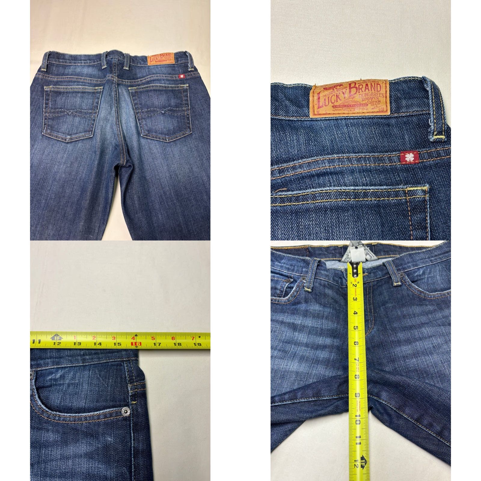 Lucky Brand Lucky Brand New Easy Rider Bootcut Jeans Dark Wash Blue Denim Womens W32 L32 Size 28" / US 6 / IT 42 - 8 Thumbnail