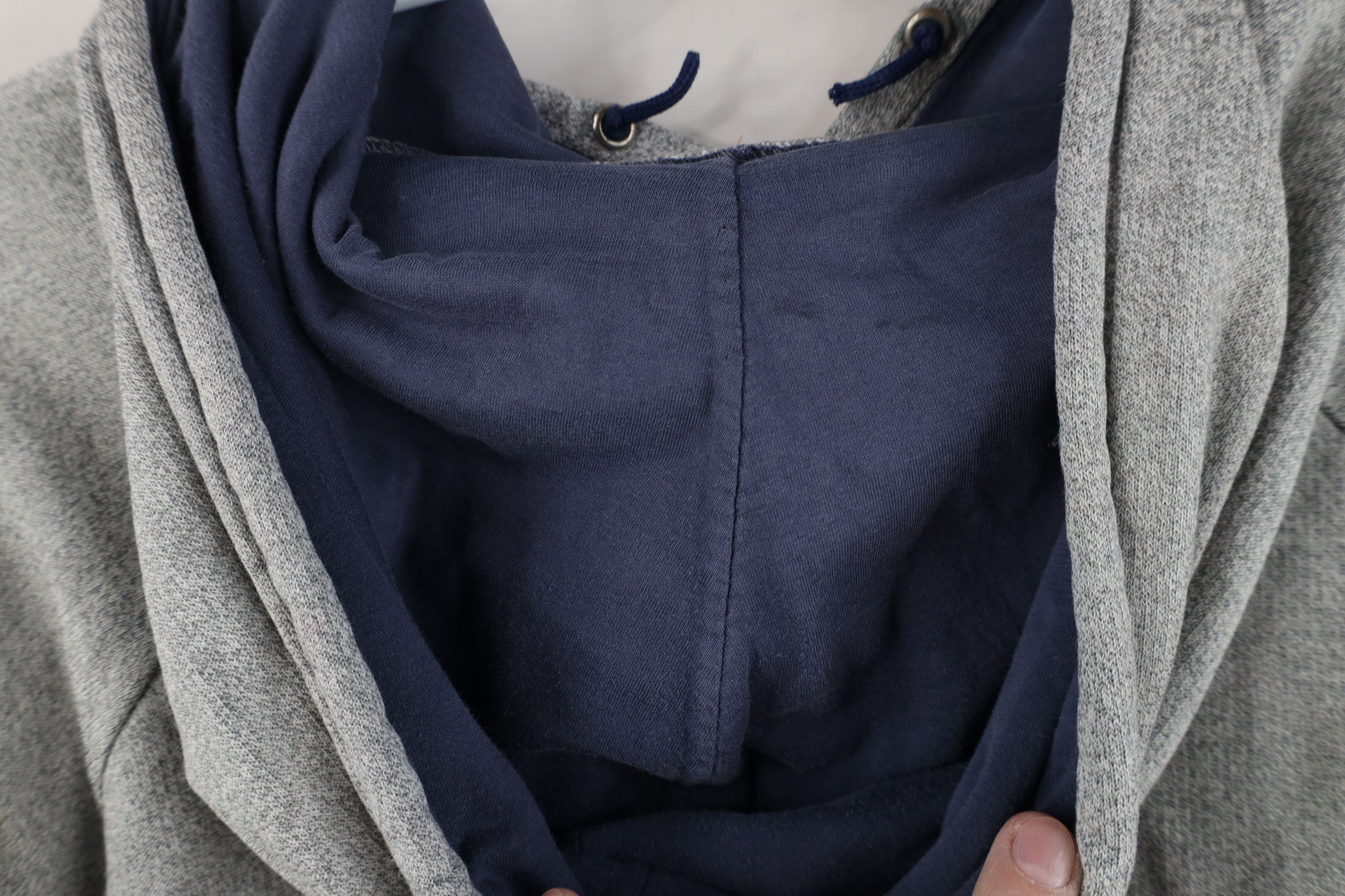 Speedo Vintage 70s Speedo Striped Hoodie Sweatshirt Heather Gray Size US M / EU 48-50 / 2 - 13 Thumbnail
