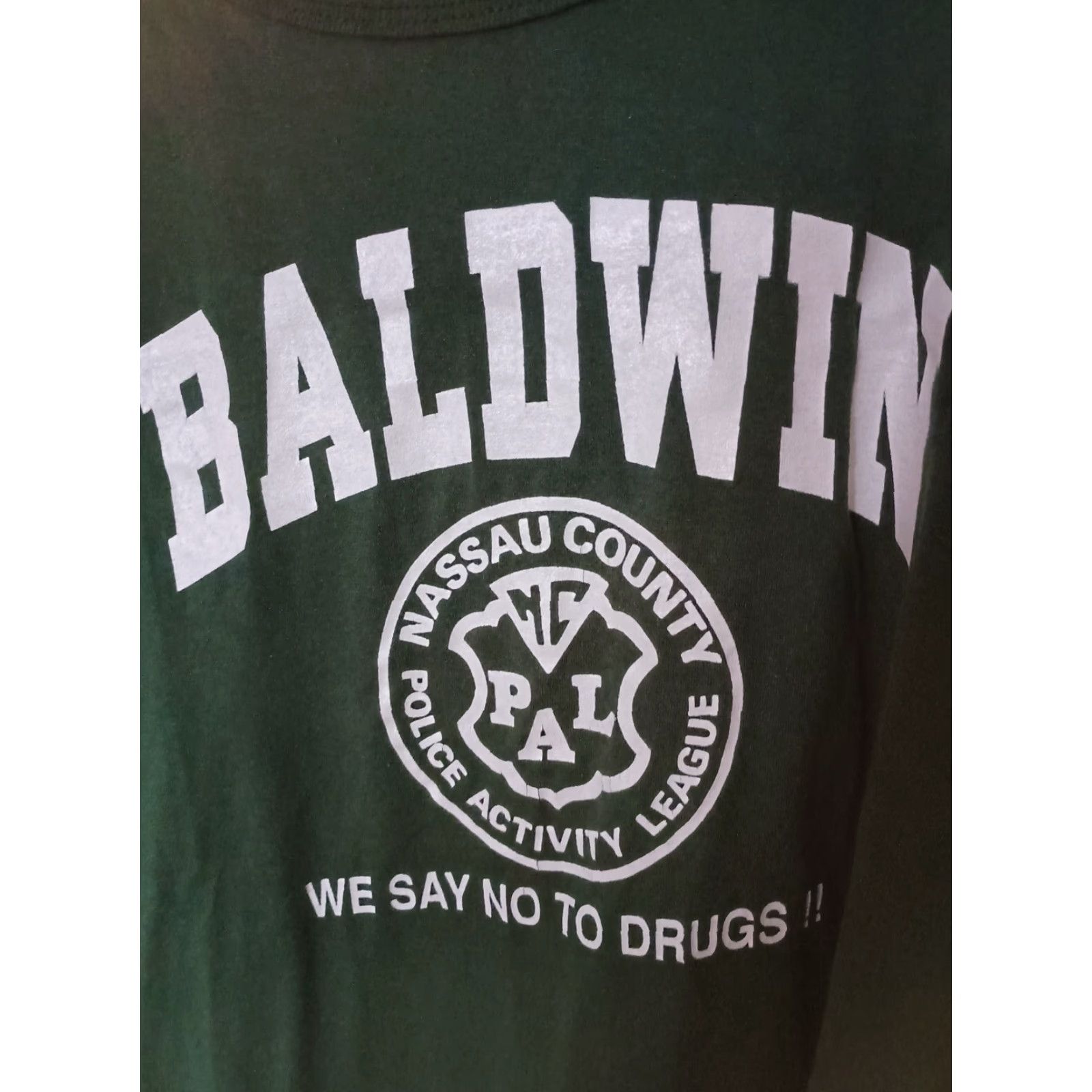 Russell Athletic VINTAGE Russell Athletic T-Shirt Men XL Green Nassau PAL Baldwin Long Island New York Logo 90s Police Size US XL / EU 56 / 4 - 2 Thumbnail