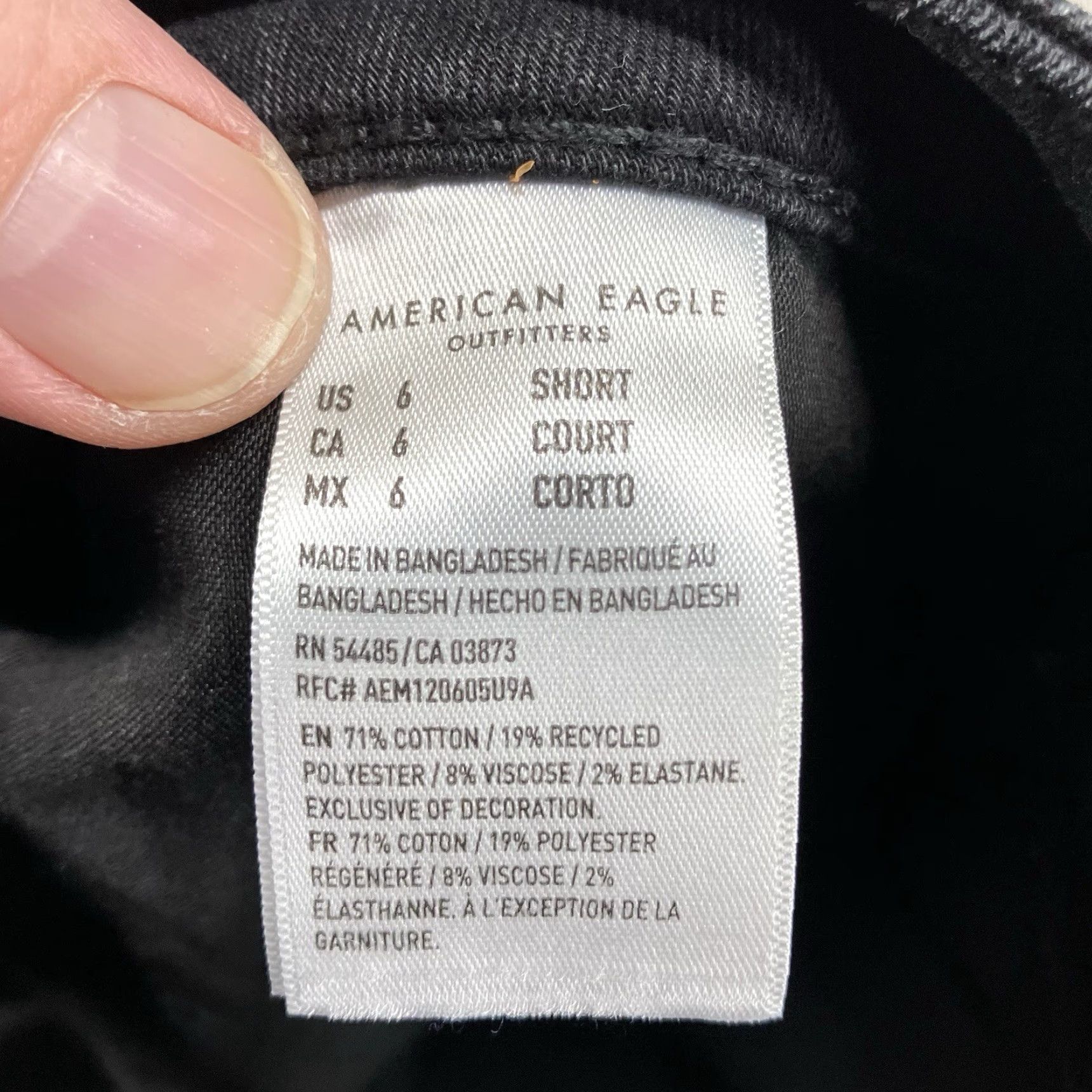 American Eagle Outfitters American Eagle Next Level Stretch Super Hi Rise Jeggings 6 Short Distressed Women Size 28" / US 6 / IT 42 - 4 Thumbnail