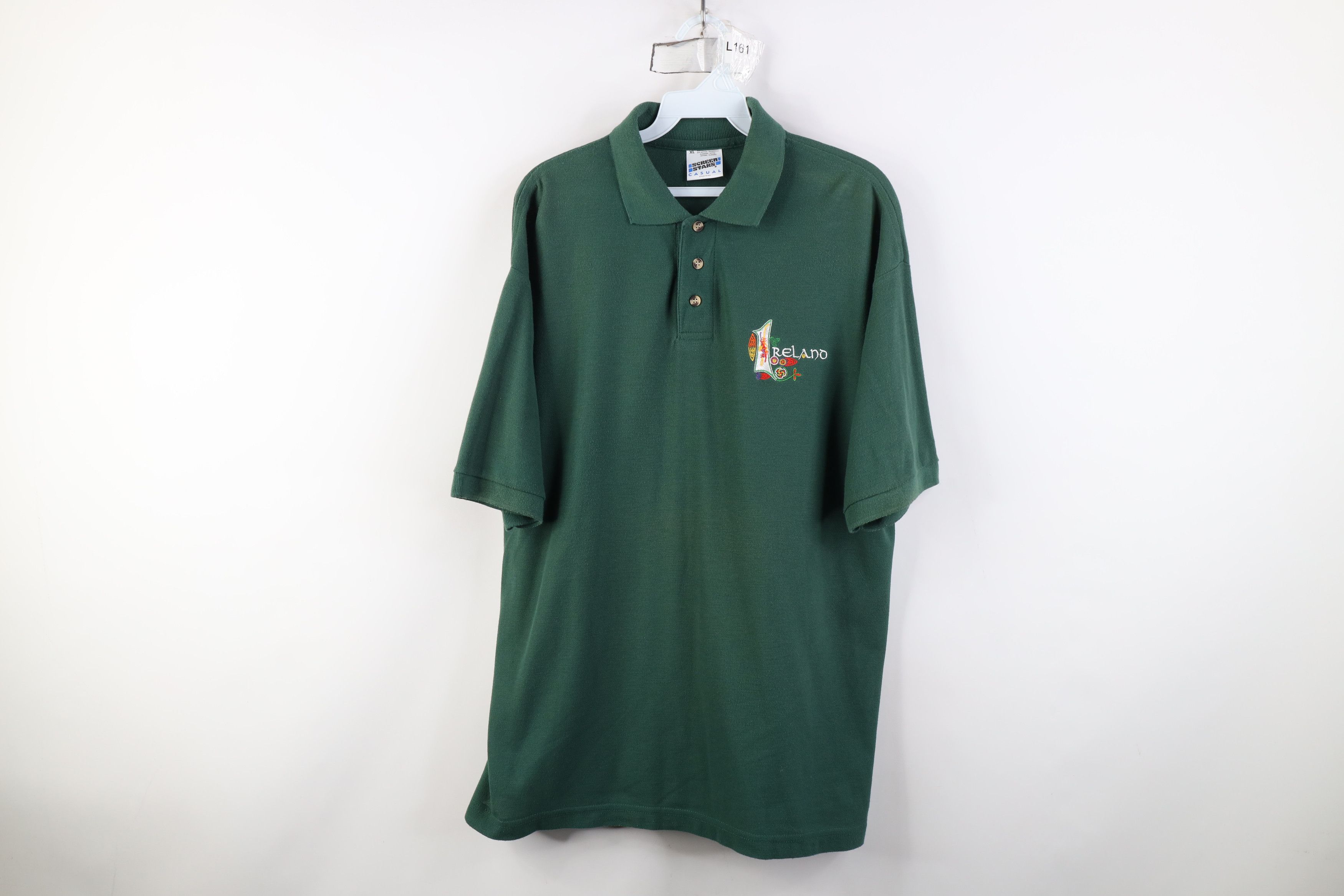 Vintage Vintage 90s Streetwear Ireland Collared Golf Polo Shirt USA Size US XL / EU 56 / 4 - 1 Thumbnail
