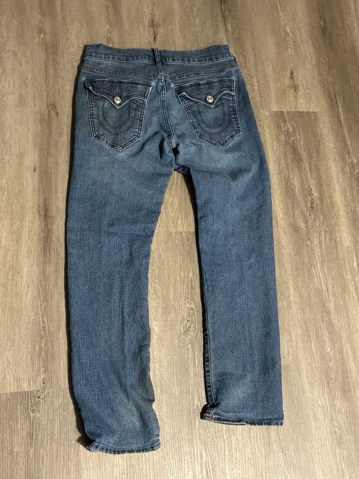 True Religion Men's True Religion Ricky Relaxed Straight Blue Denim Size US 32 / EU 48 - 2 Thumbnail