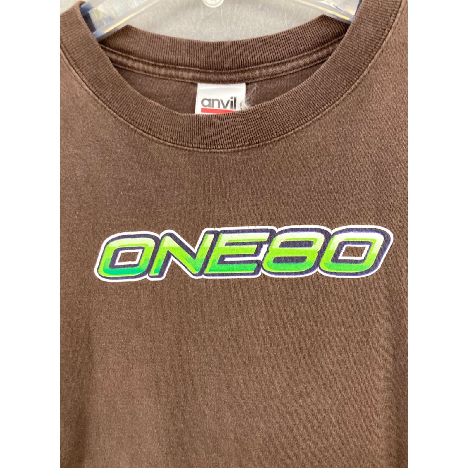Anvil Nike Shirt Men TShirt M Brown One80 Anvil Graphic Print Crew Neck Short Sleeve Jersey Cotton Vintage? Size US M / EU 48-50 / 2 - 4 Thumbnail