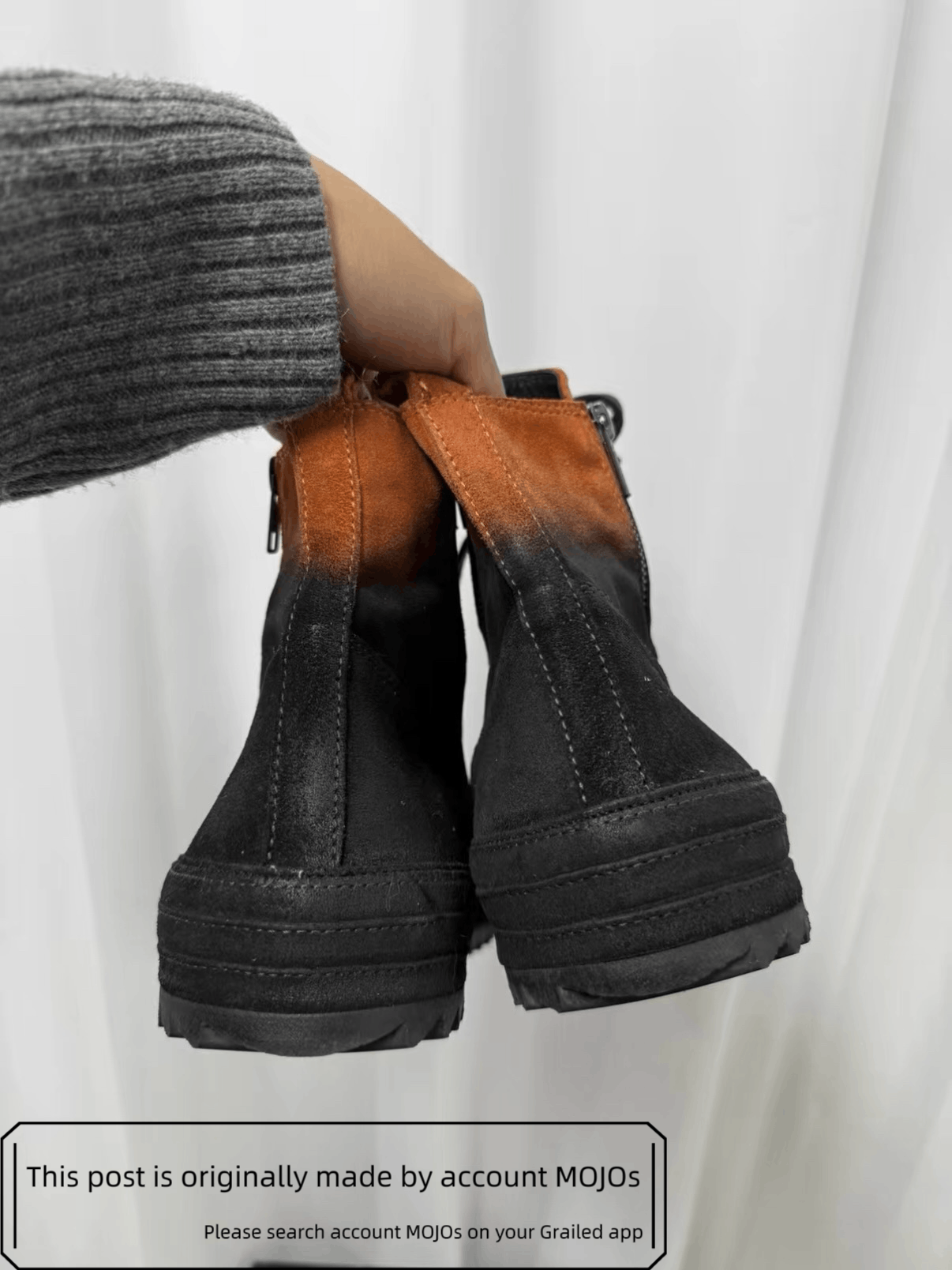Ann Demeulemeester Sz 41 Ann Demeulemeester Orange Fading Suede Hi-top Size US 8 / EU 41 - 5 Thumbnail