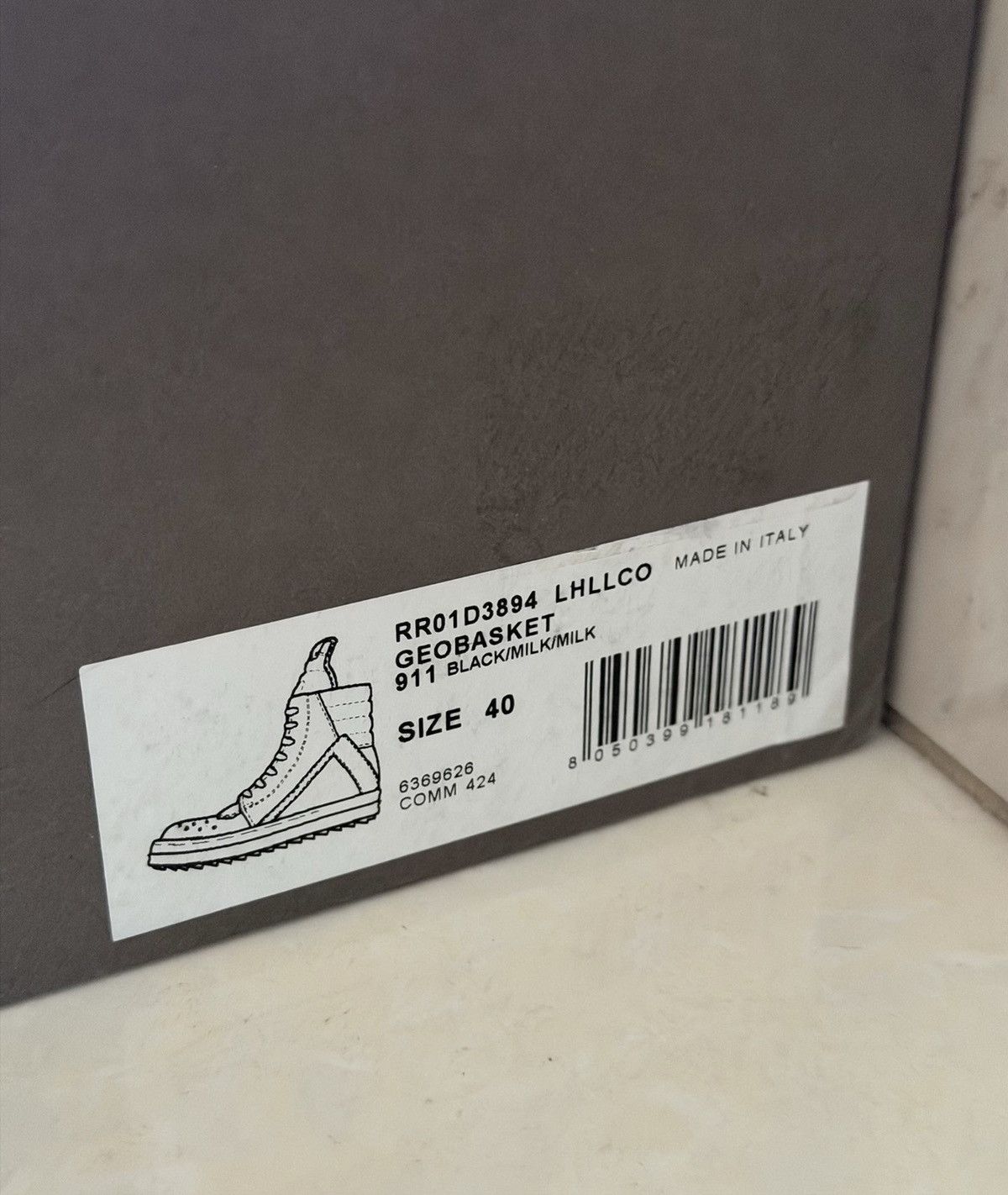 Rick Owens Rick Owens Ponyhair High-Top Geobasket Sneakers Size US 7 / EU 40 - 9 Thumbnail