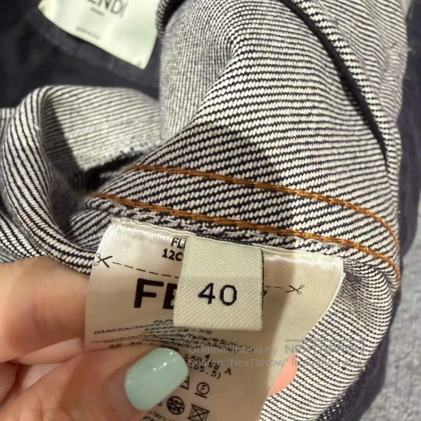 Fendi FENDI Denim Jacket| Size S / US 4 / IT 40 - 6 Thumbnail