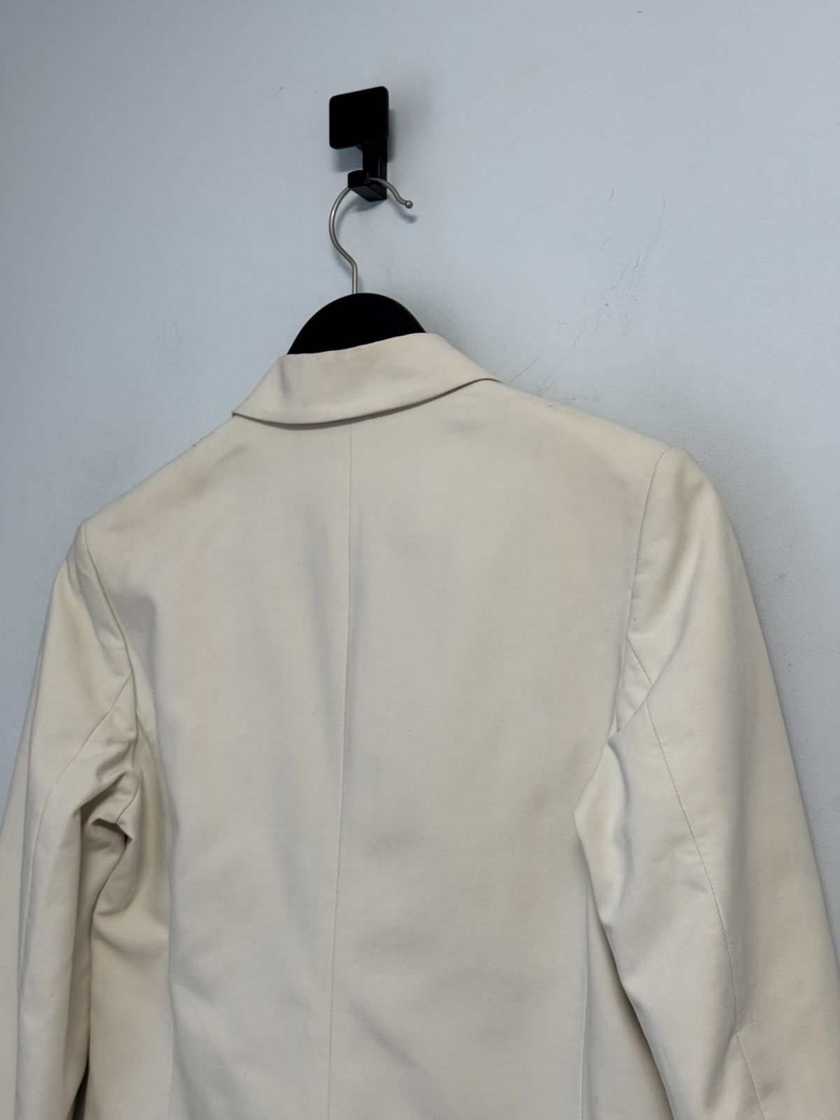 Max Mara Max Mara Ivory Cropped Jacket Button Front Coat Blazer Size M / US 6-8 / IT 42-44 - 23 Thumbnail