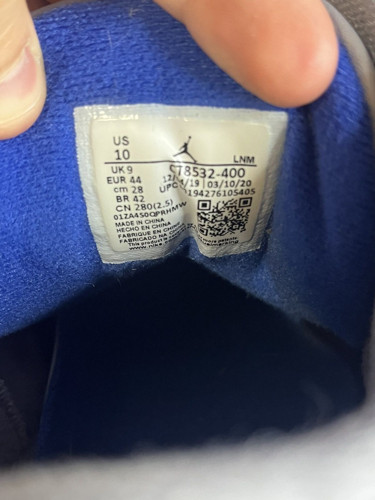Nike Jordan 3 Retro “Varsity Royal” Size US 10 / EU 43 - 6 Thumbnail