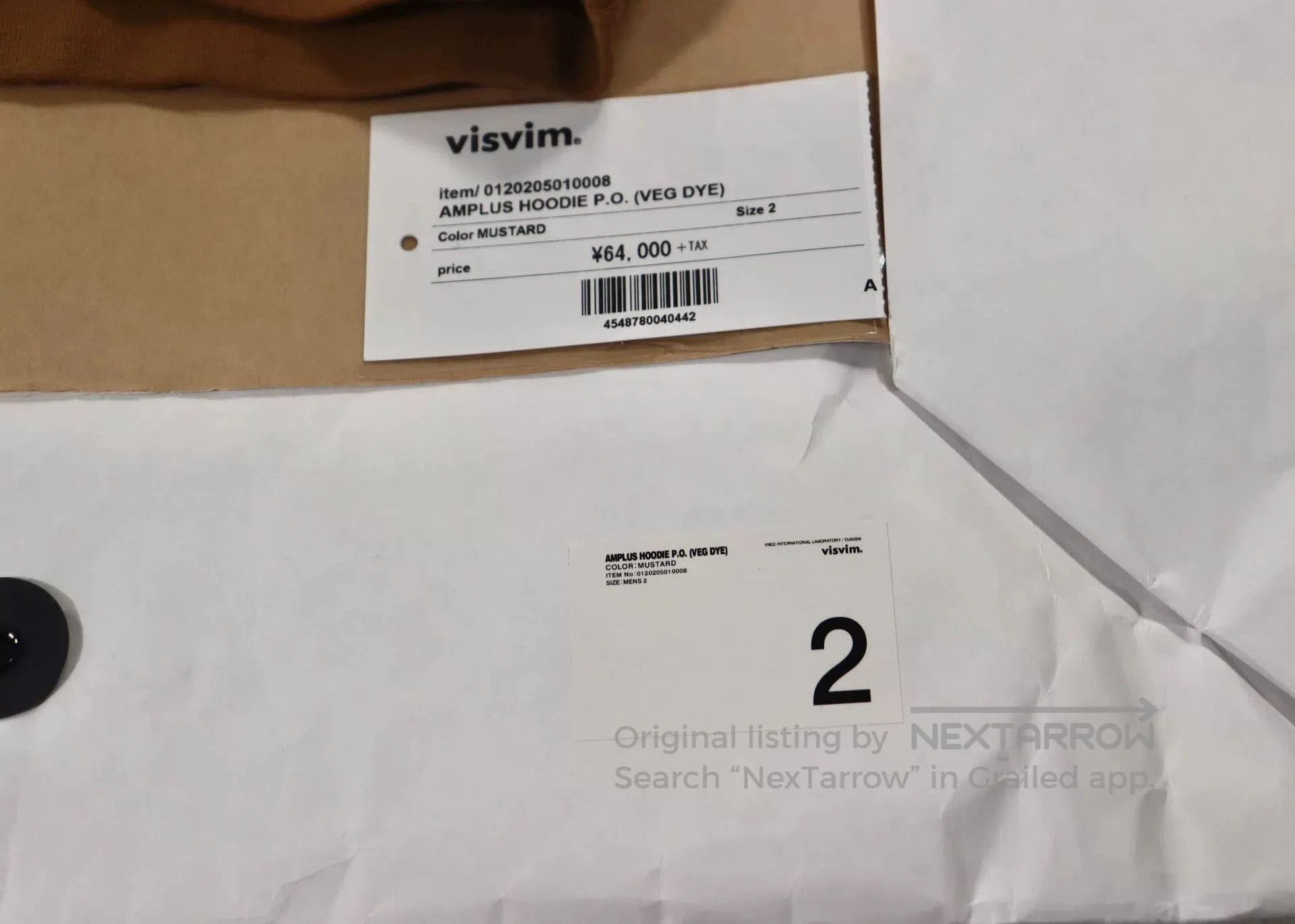Visvim Visvim Amplus Hoodie in Mustard Color. Size US M / EU 48-50 / 2 - 7 Thumbnail
