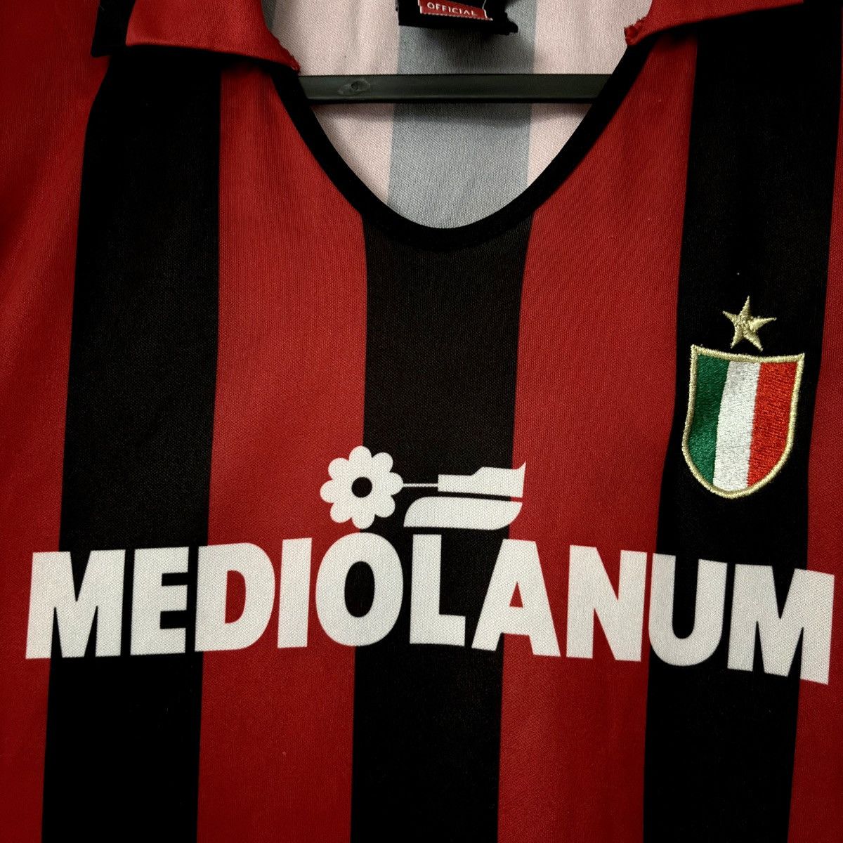 Vintage 1988 1990 Milan Retro Official Home Kit Soccer Jersey Shirt Size US L / EU 52-54 / 3 - 3 Thumbnail