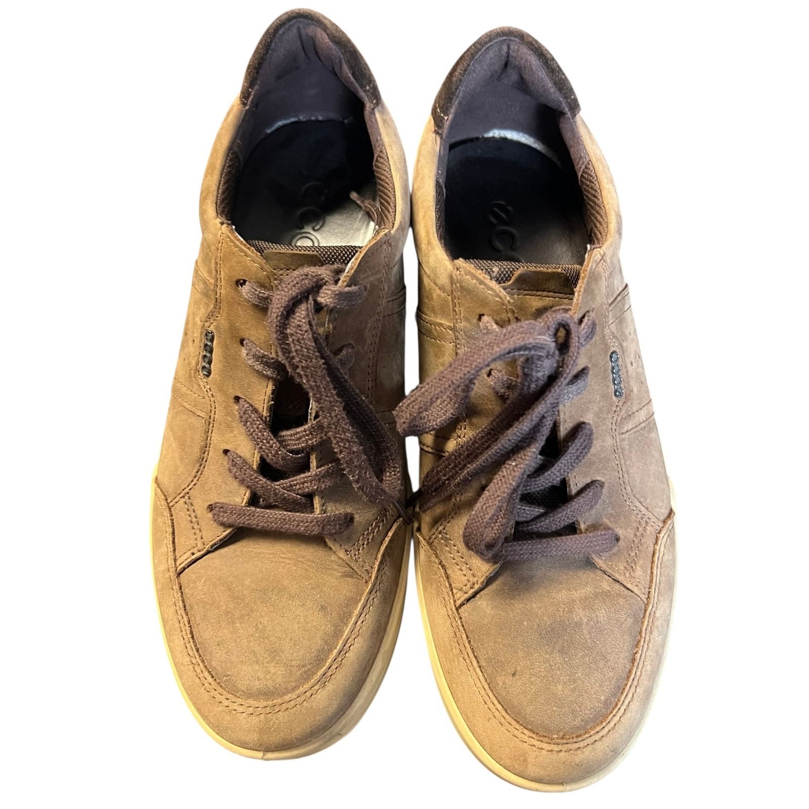 Ecco Ecco Jack Shoes 40 Brown Nubuck Leather Lace Up Comfort Size US 6 / EU 39 - 6 Thumbnail