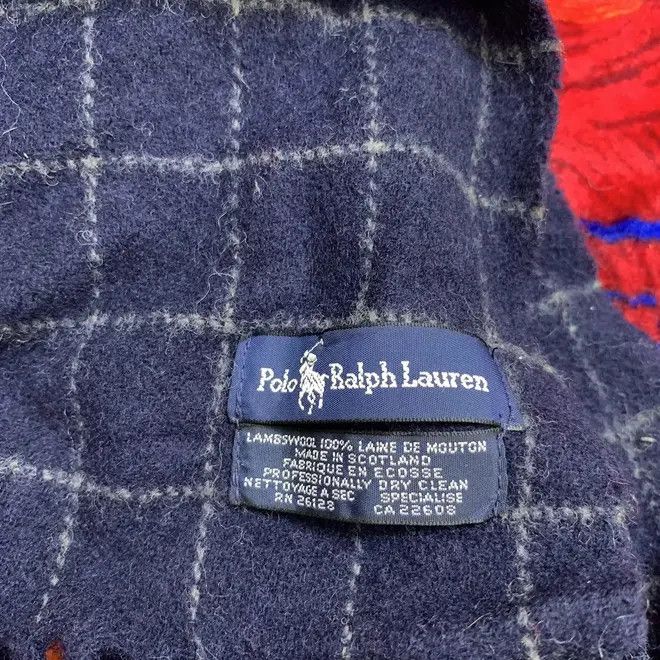 Polo Ralph Lauren POLO RALPH LAUREN Plaids Checks Lambswool Muffler Scarf Size ONE SIZE - 3 Thumbnail