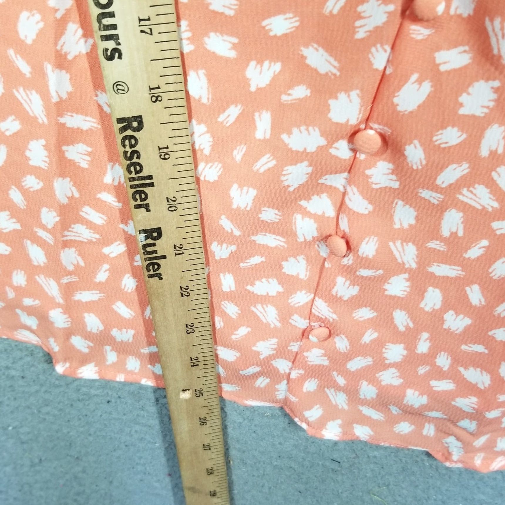 Anthropologie VINTAGE Anthropologie MINE Women's Tank Top Sleeveless Spaghetti Strap Floral Peach Large Orange 90s Size L / US 10 / IT 46 - 4 Thumbnail