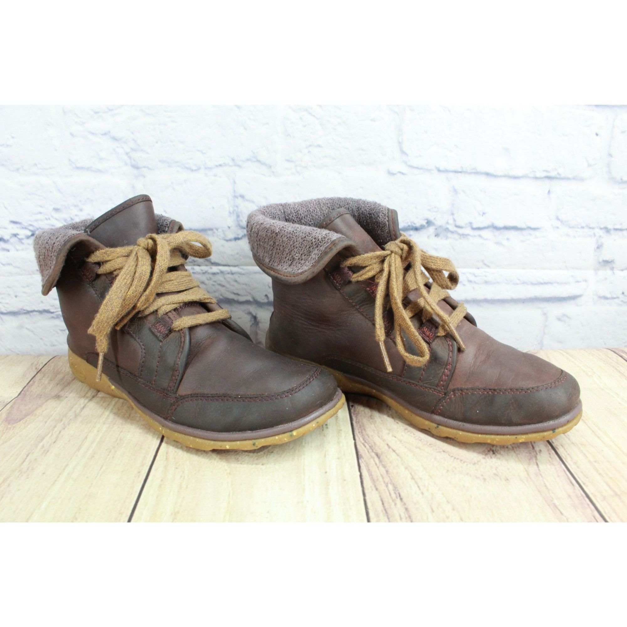 Chaco Chaco Women's Leather Barbary Boots Wool Collar Size 7 Size US 7 / IT 37 - 2 Thumbnail