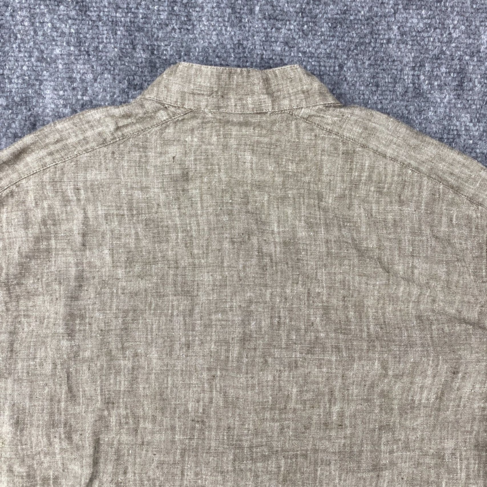 Vintage VINTAGE Chico's Design Linen Blouse Size 1 Womens Beige Button Up Long Sleeve Top Shirt Size XS / US 0-2 / IT 36-38 - 5 Thumbnail