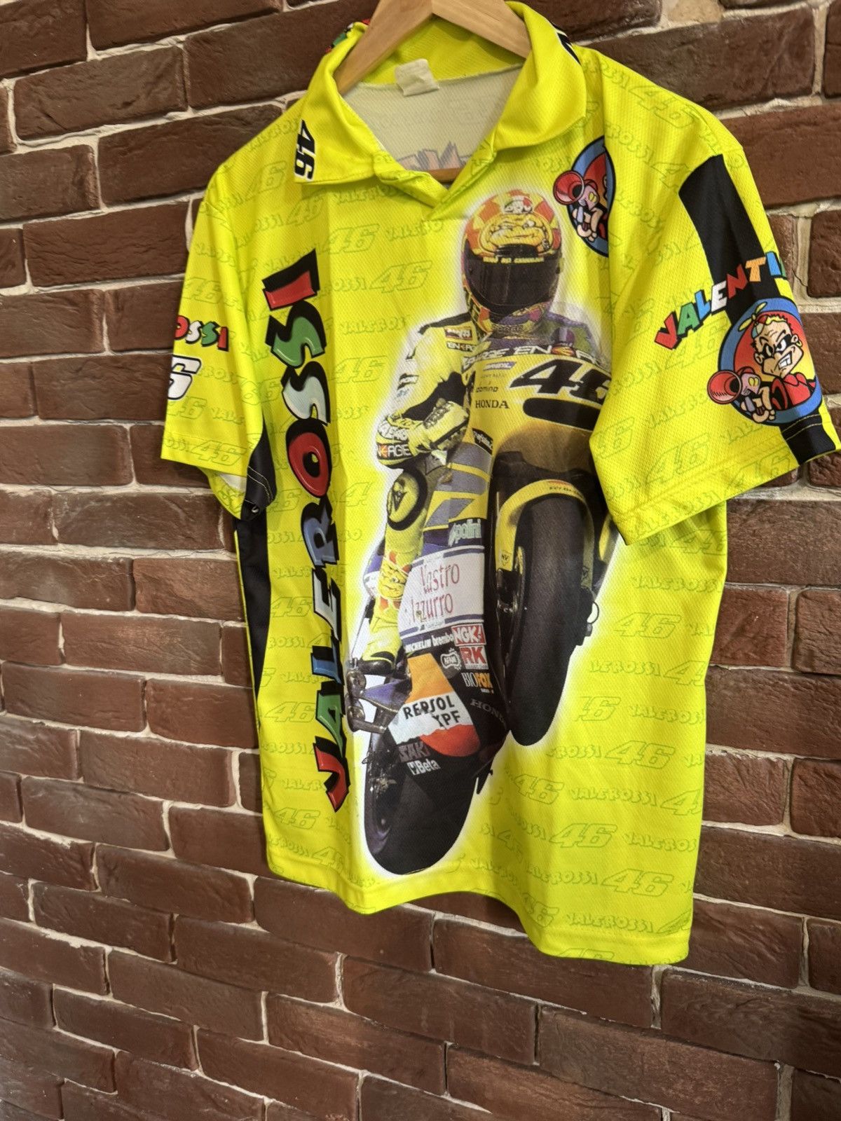Vintage Yamaha Valentino Rossi Racing Full-print Jersey Motorsport Size US S / EU 44-46 / 1 - 5 Thumbnail