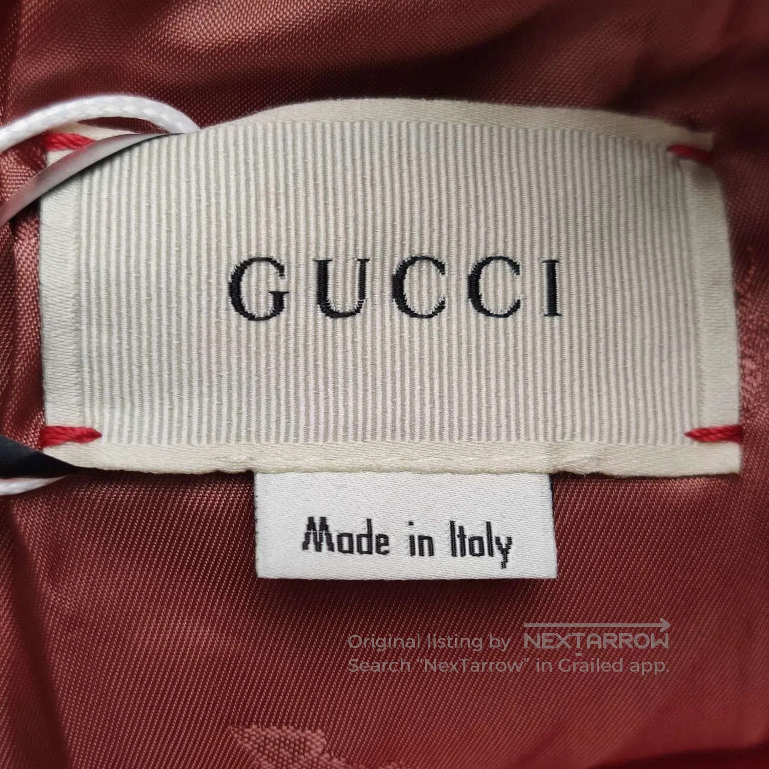 Gucci Red Child's Coat with Yellow 'G25' Patch. Size US S / EU 44-46 / 1 - 2 Thumbnail