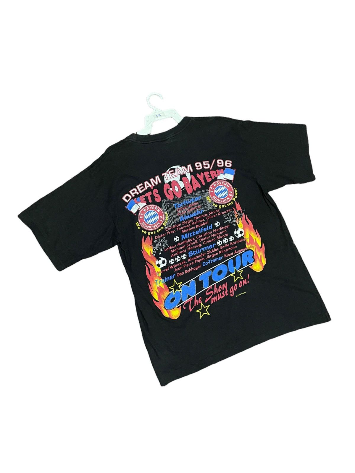 Other 90s Bayern Munchen Tour Distressed Glued Tee Size US L / EU 52-54 / 3 - 3 Thumbnail