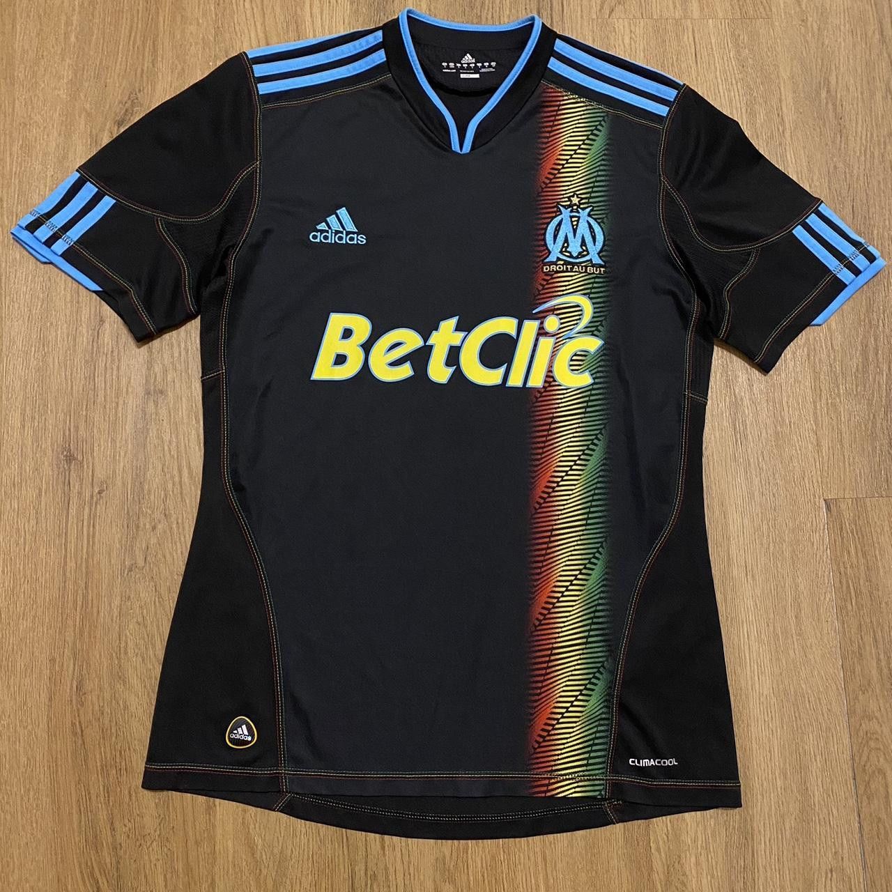 Adidas 2010-11 Olympic Marsylia Adidas Betclic Football Shirt Size US S / EU 44-46 / 1 - 1 Thumbnail