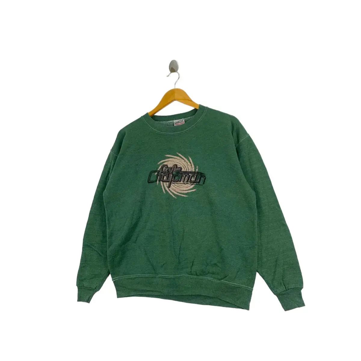 Vintage Vintage 90s DALE CHAPMAN SURF Design Green Sweatshirt Size US M / EU 48-50 / 2 - 4 Thumbnail
