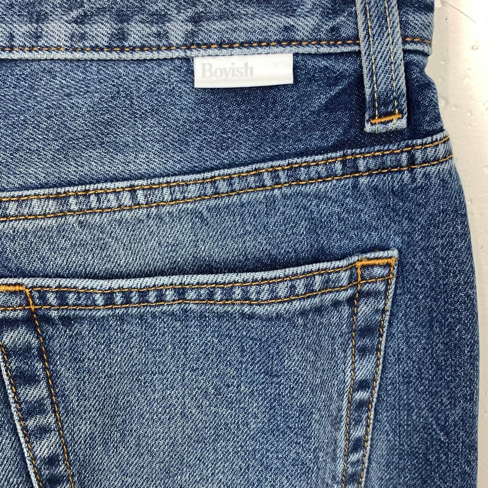 Boyish Boyish Tommy High Rise Straight Denim Jeans Button Fly 25 Size 25" / US 0 / IT 36 - 16 Thumbnail