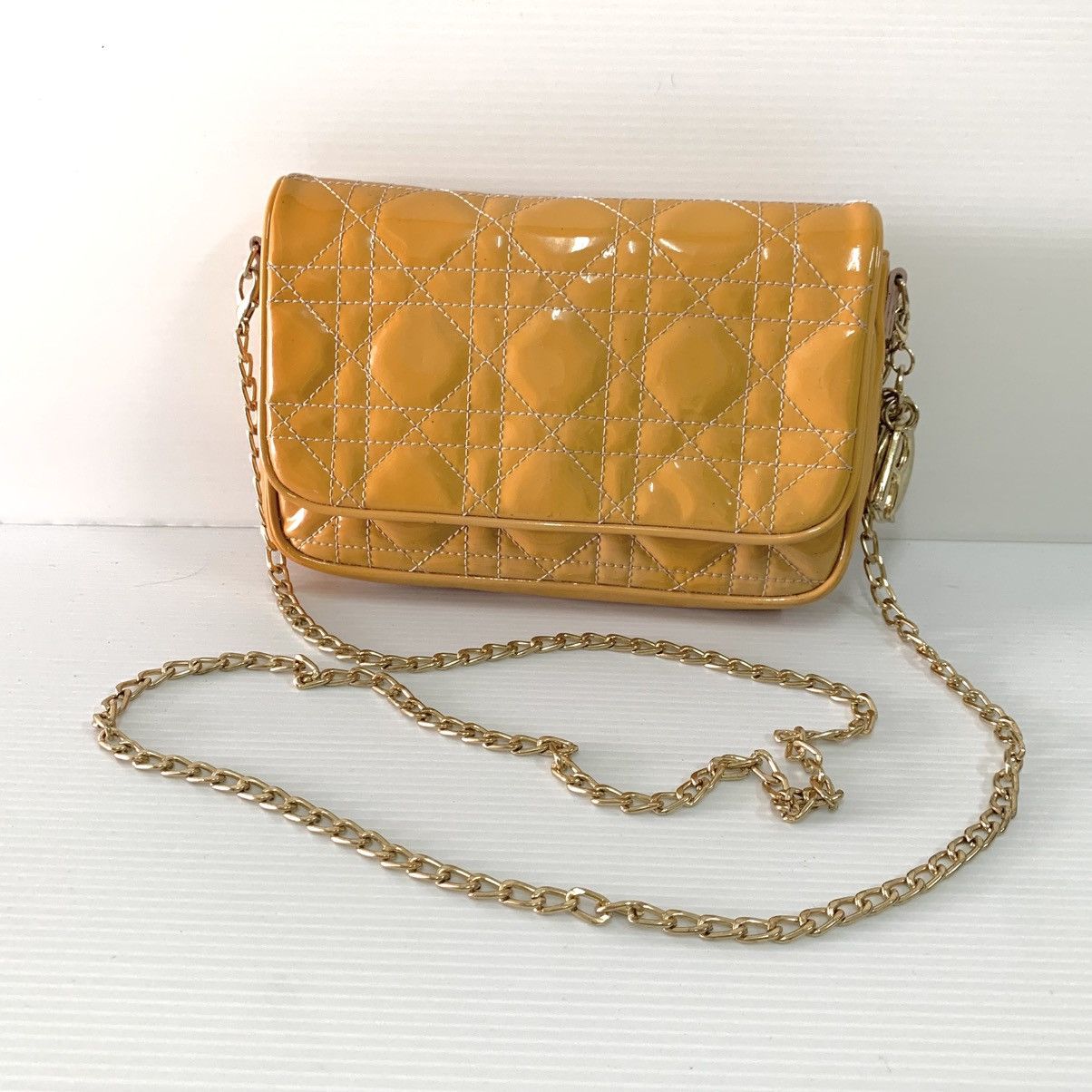 Christian Dior Monsieur Christian Dior Vernis Leather Sling Bag Size ONE SIZE - 1 Thumbnail
