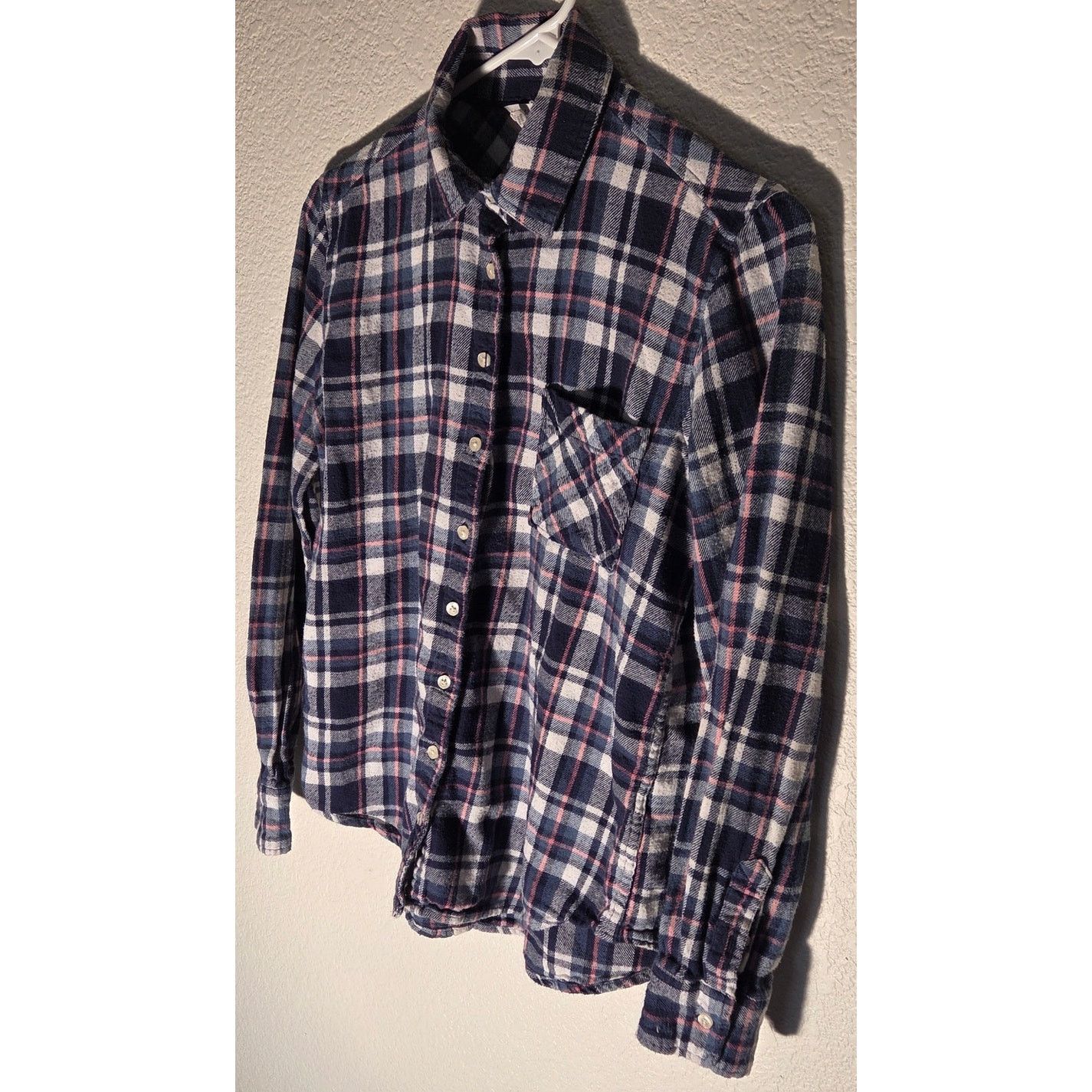 Aeropostale Aeropostale Flannel Shirt - Blue, Pink, and White - Medium Size M / US 6-8 / IT 42-44 - 3 Thumbnail