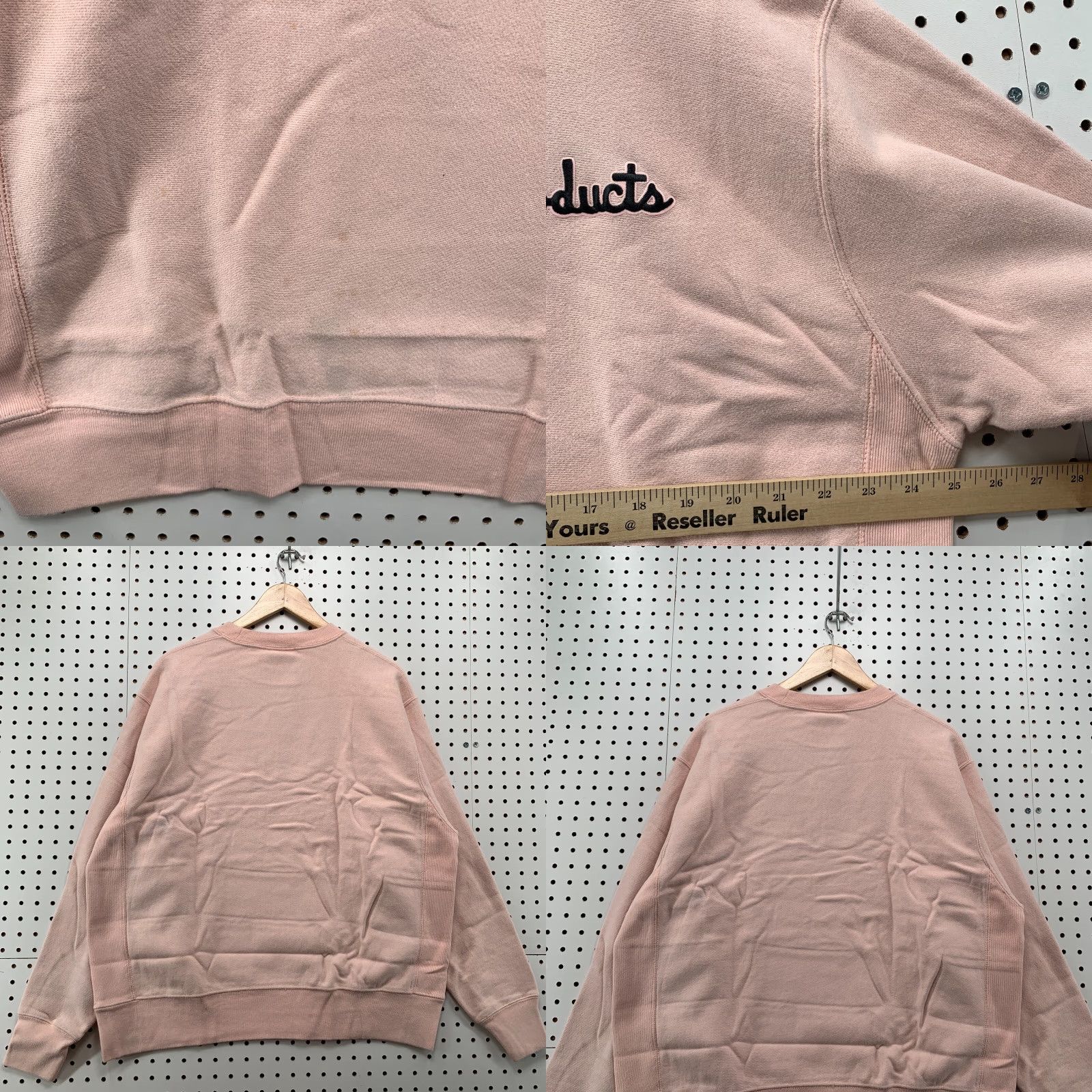 Champion Champion Sweatshirt Large Pink Reverse Weave Crewneck Spell Out Womens Size L / US 10 / IT 46 - 9 Thumbnail