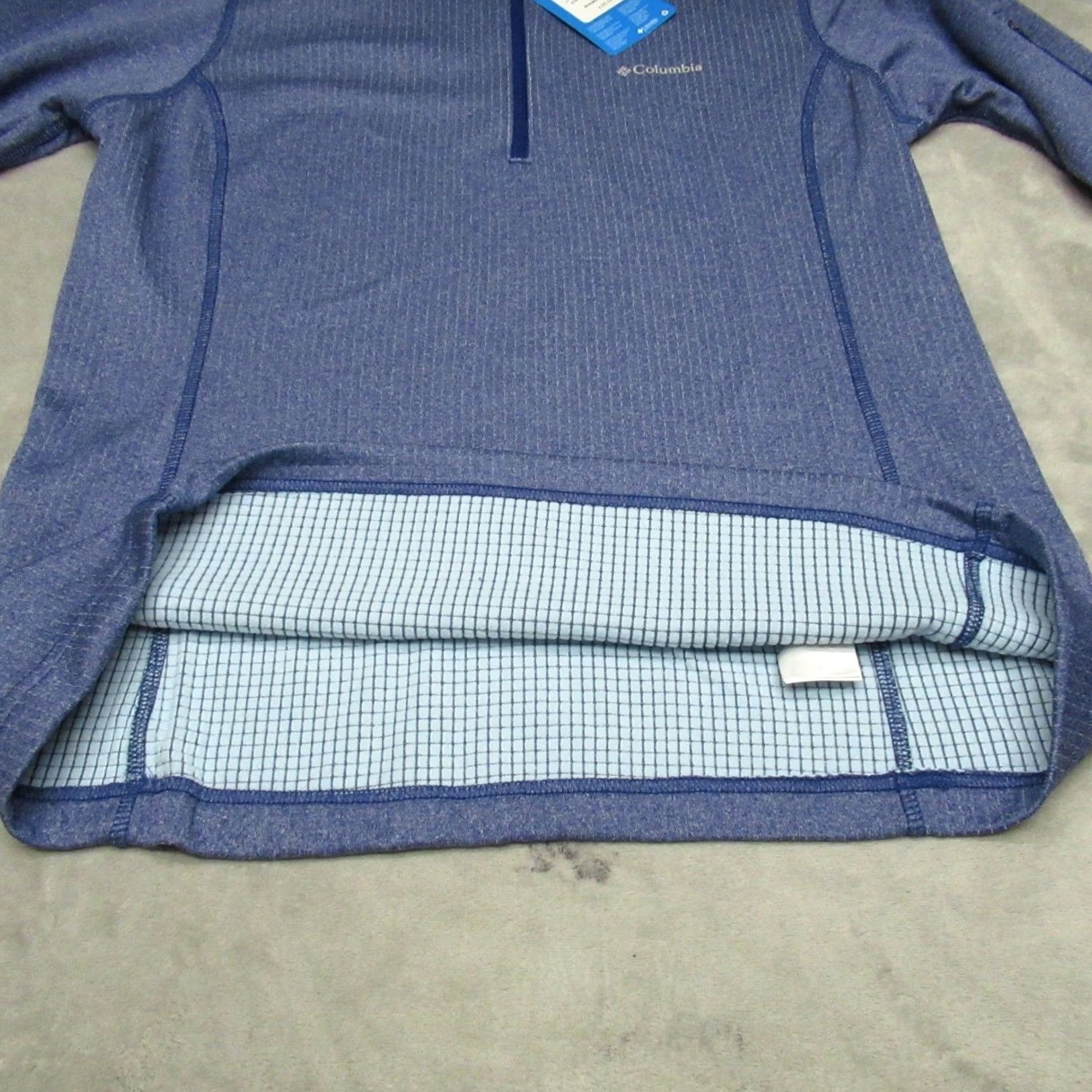 Vintage Columbia Park View Grid Fleece Shirt Women Large Purple 1/2 Zip Pullover NEW 0 Size L / US 10 / IT 46 - 7 Thumbnail