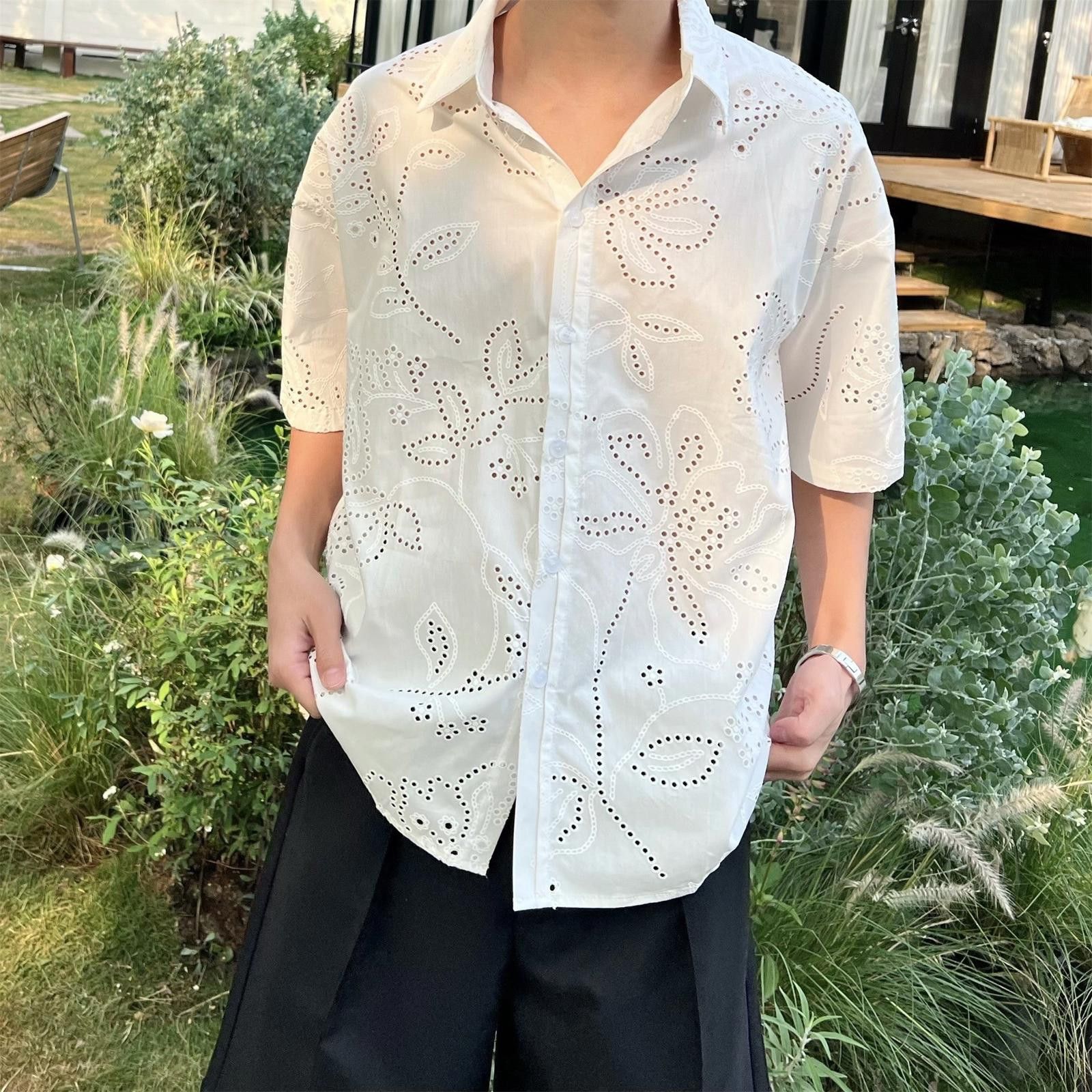 Vintage Floral Short Sleeve Button-Up Shirt Size US L / EU 52-54 / 3 - 1 Thumbnail