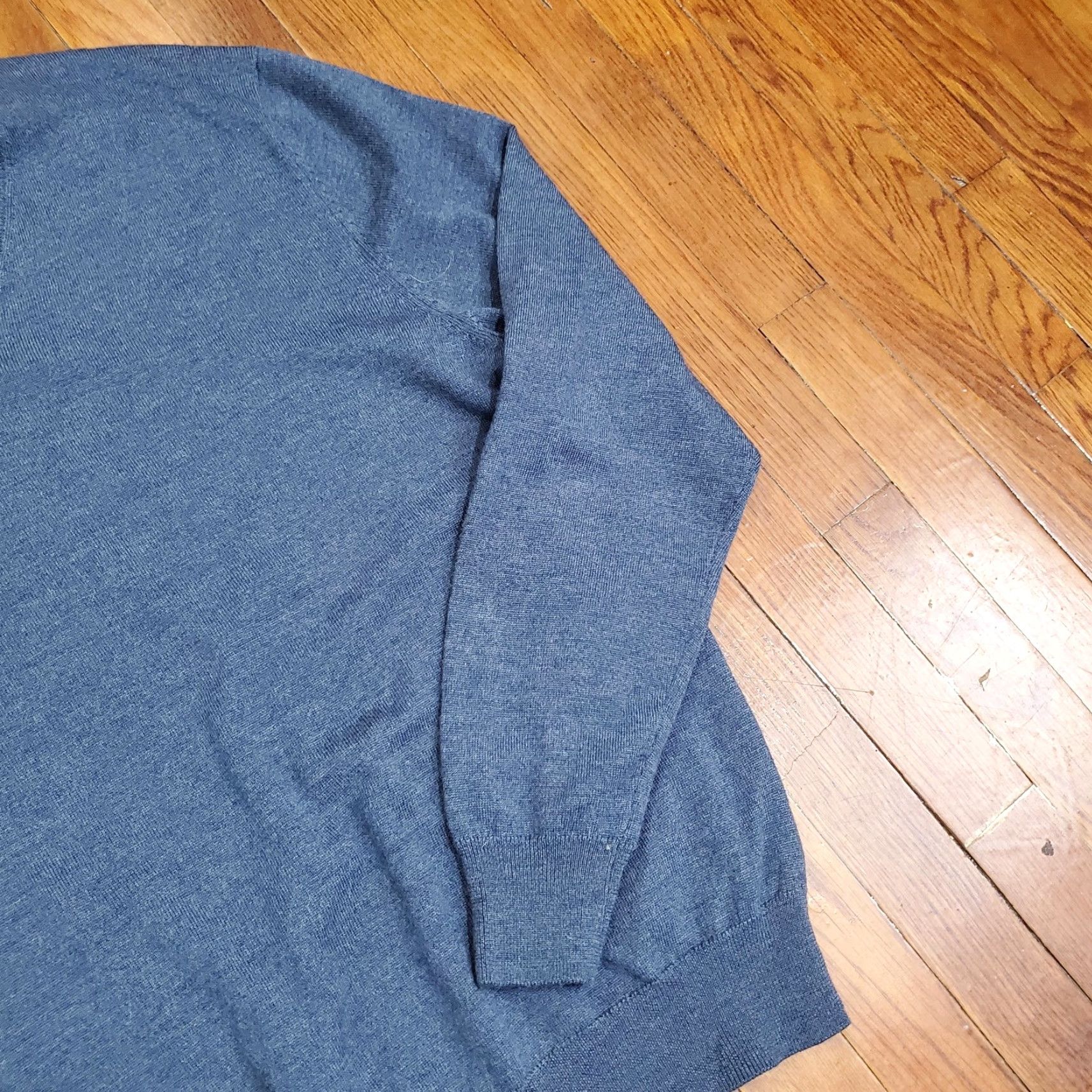 Jos. A. Bank Jos. A. Bank Sweater Mens 2XL Blue Traveler Merino Wool V-Neck Pullover Knit Size US XXL / EU 58 / 5 - 3 Thumbnail