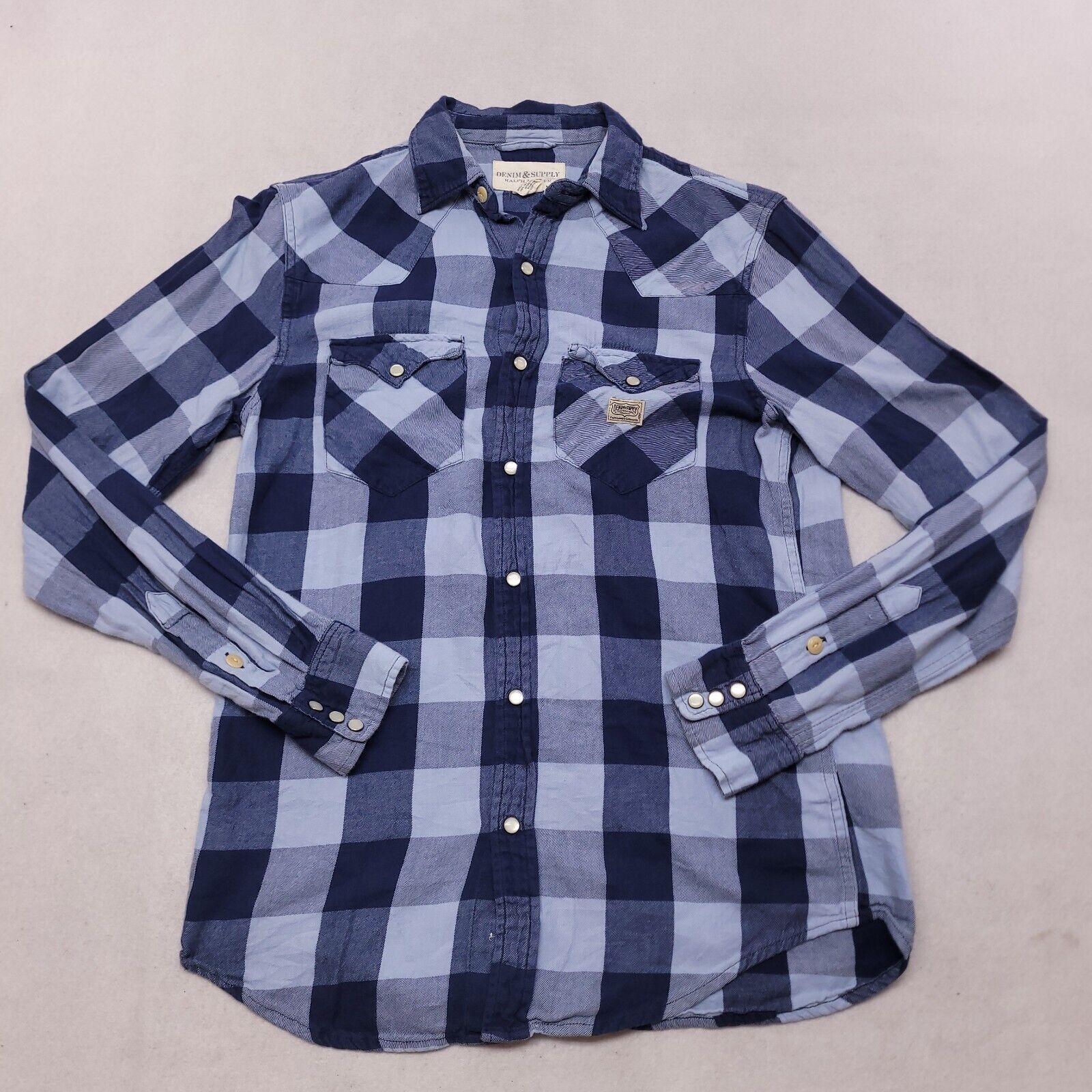 Ralph Lauren Ralph Lauren Buffalo Check Flannel Shirt Mens Size S Blue Size US S / EU 44-46 / 1 - 2 Thumbnail
