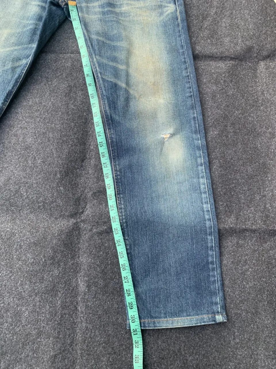 Edwin Distressed Edwin Vintage Denim – Faded Blue Wash Size US 32 / EU 48 - 4 Thumbnail