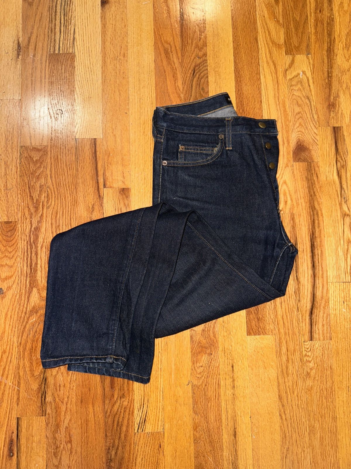 American Apparel American Apparel High Waisted Dark Denim Size 30 Size US 30 / EU 46 - 3 Thumbnail