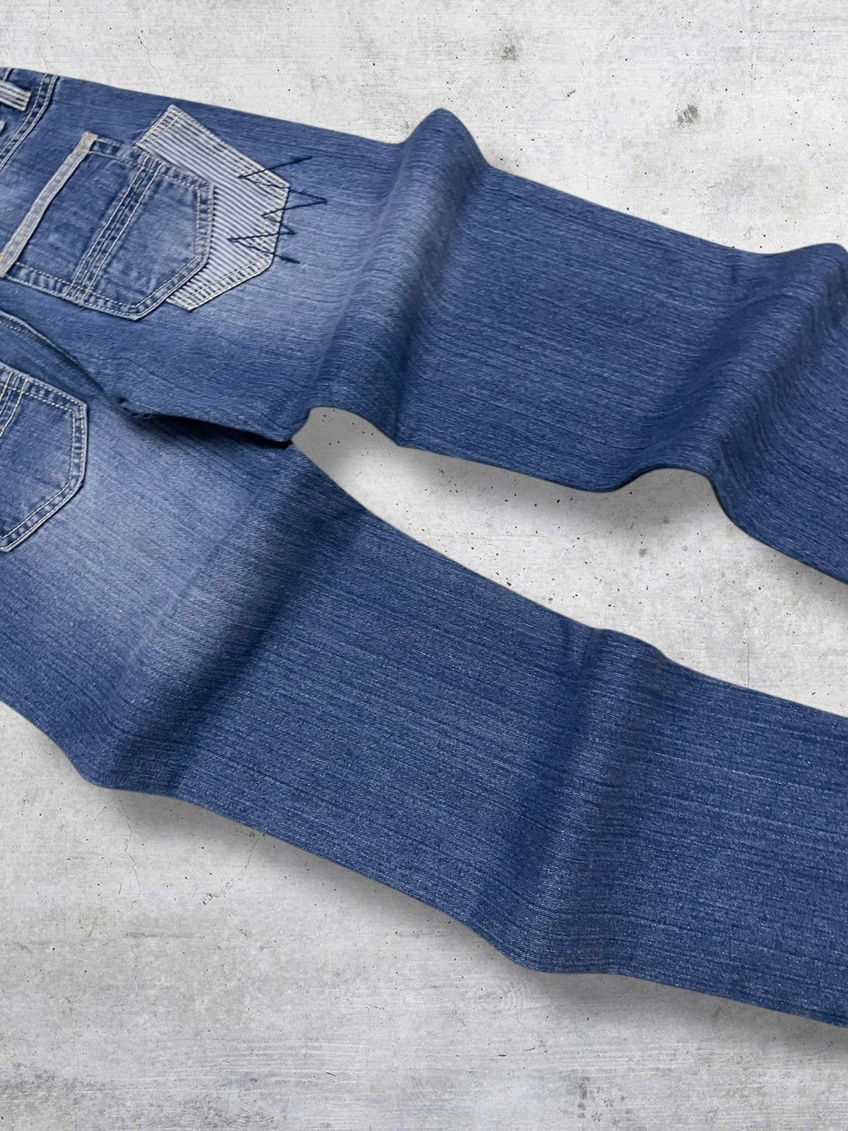 Japanese Brand VINTAGE CAESSE CFAFTES JAPAN DESIGNER ART PATCHWORK DENIM Size US 30 / EU 46 - 14 Thumbnail