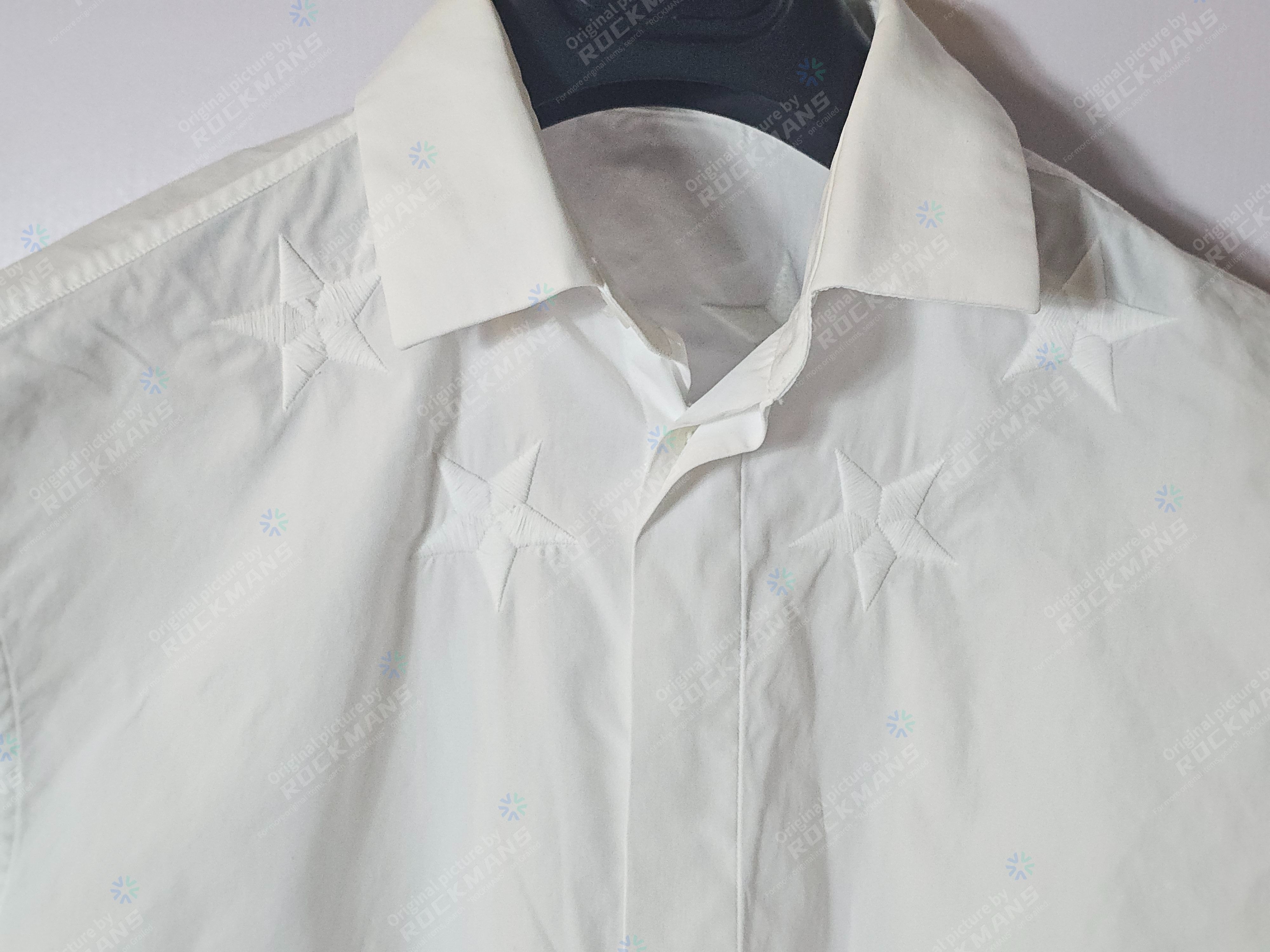 Givenchy Givenchy Embroidered stars shirt White Size 40 EU Size US M / EU 48-50 / 2 - 2 Thumbnail