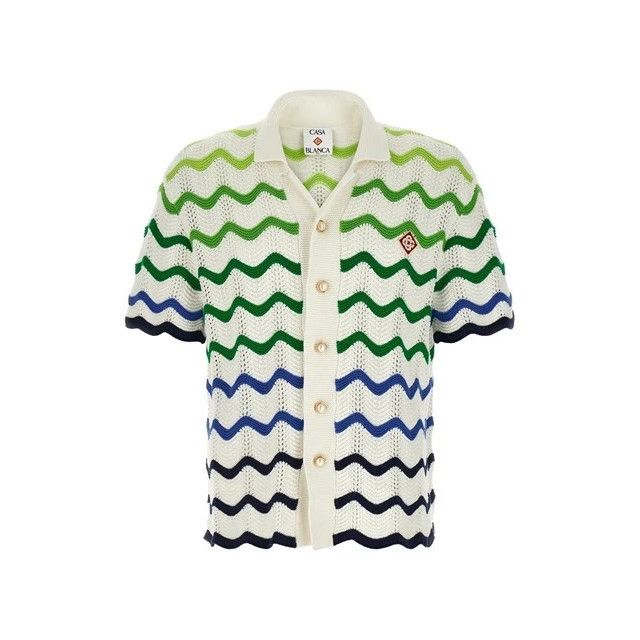 Casablanca CASABLANCA Gradient Wave Multicolor Shirt New & Authentic (M Size US L / EU 52-54 / 3 - 1 Thumbnail