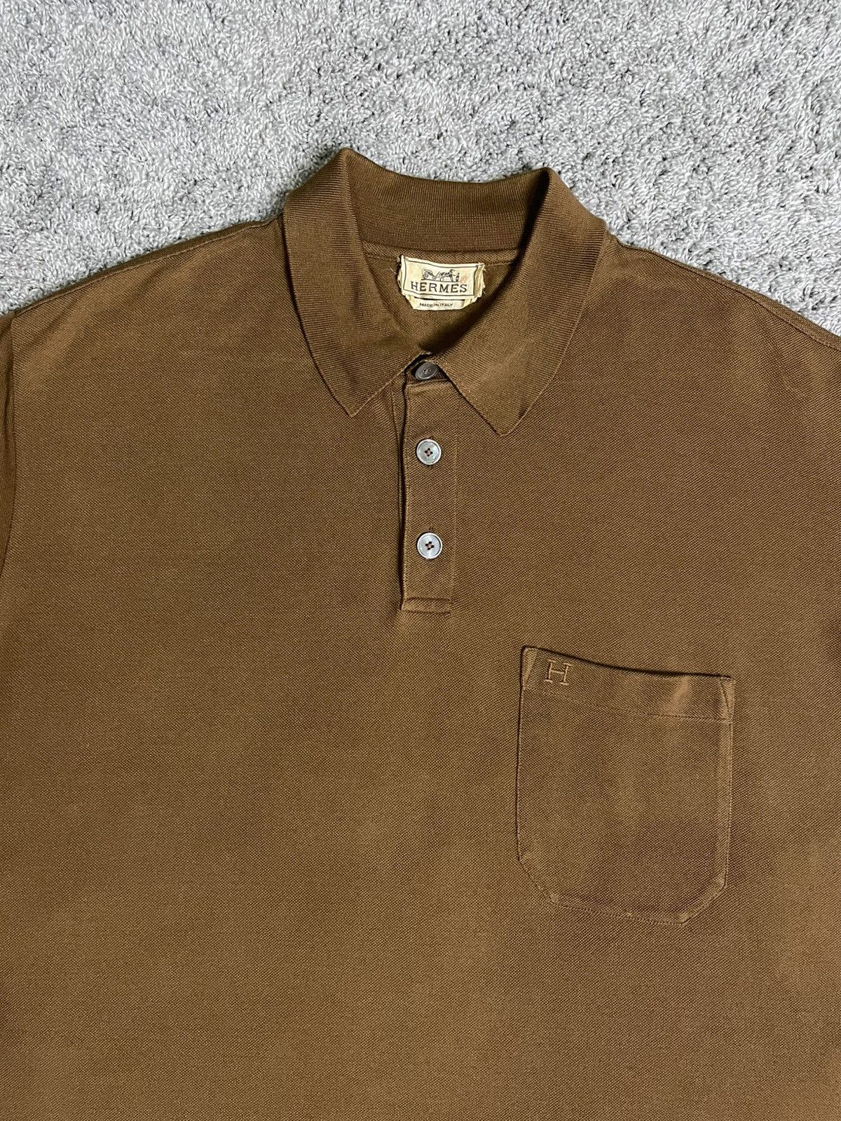 Hermes Hermes Cotone Collar Shirt Size US L / EU 52-54 / 3 - 2 Thumbnail