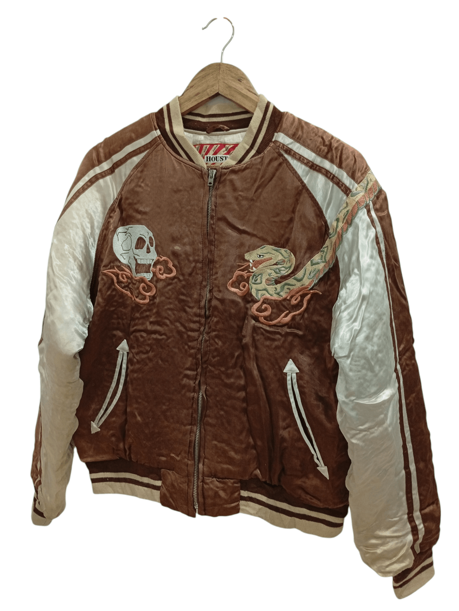Japanese Brand 🔥🔥Houston Sukajan Souvenir Jacket Size US L / EU 52-54 / 3 - 4 Thumbnail