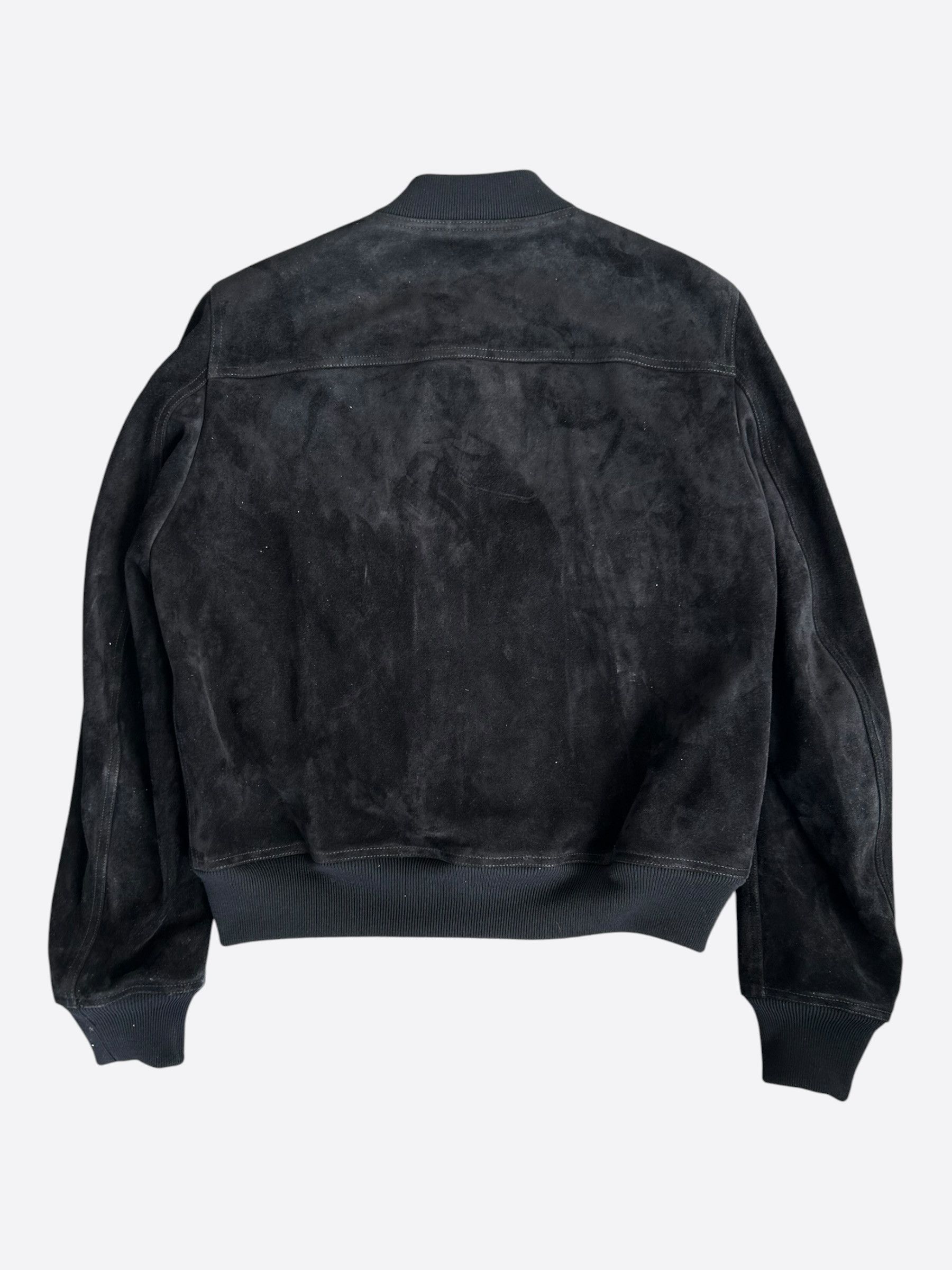 Rick Owens Rick Owens Black Suede Bauhaus Bomber Jacket Size US L / EU 52-54 / 3 - 2 Thumbnail