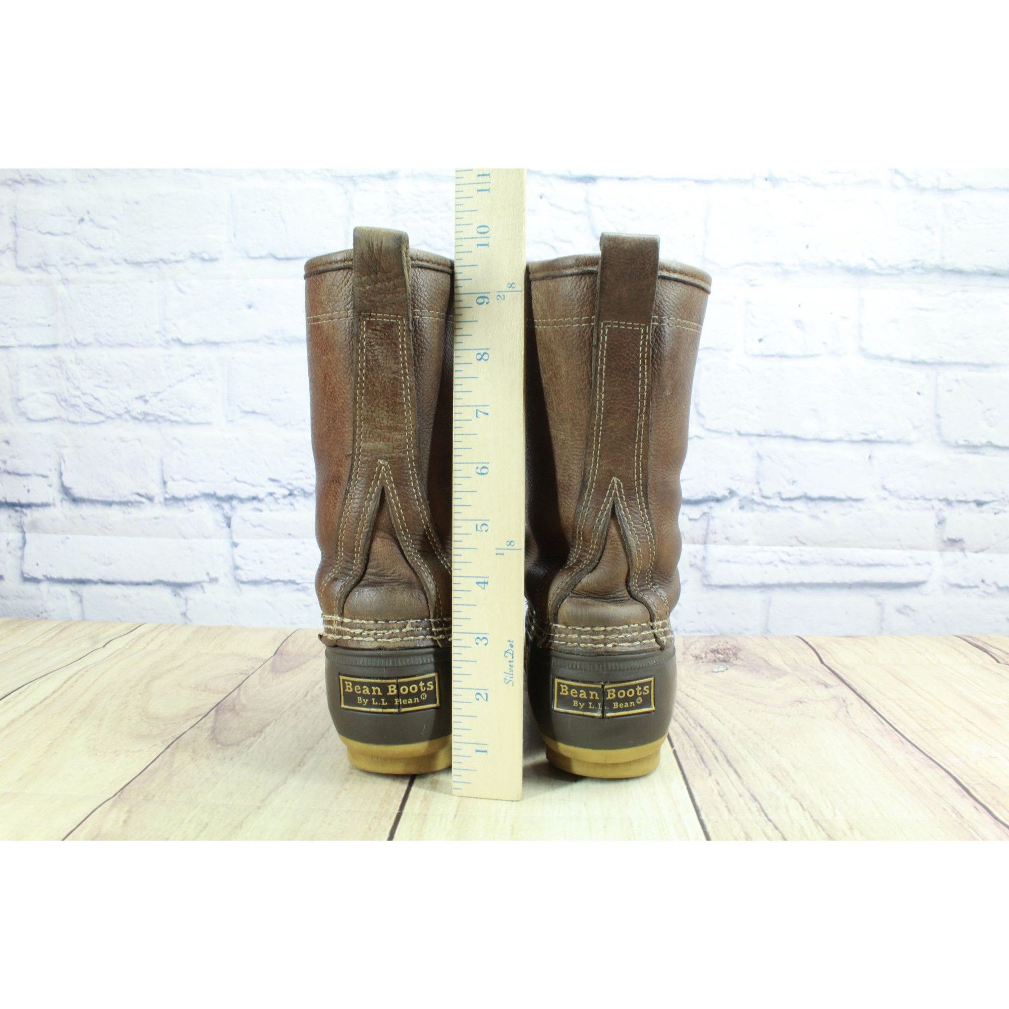 L.L. Bean LL Bean Brown Leather Shearling Mid Calf Duck Boots Size US 6 / IT 36 - 6 Thumbnail