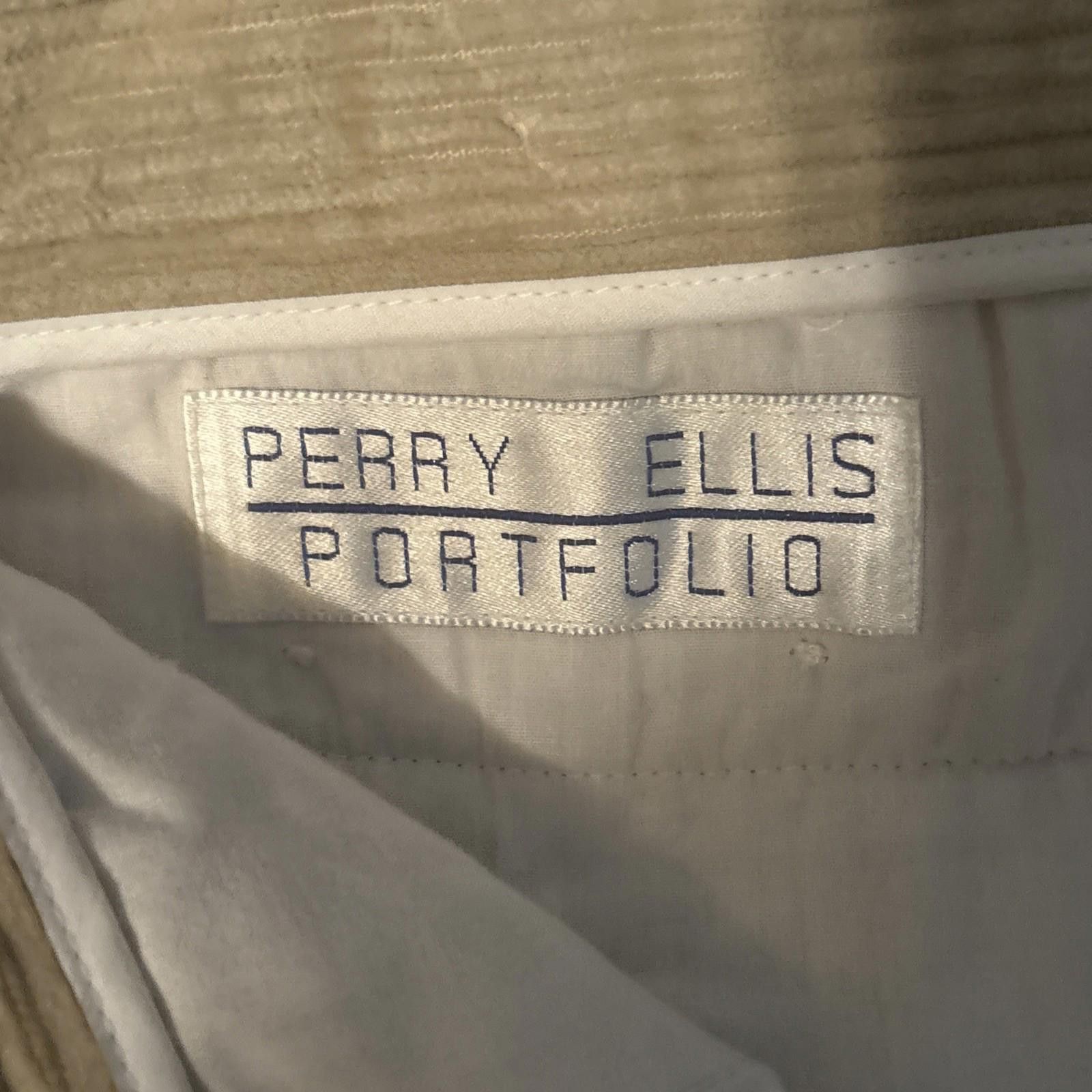 Perry Ellis Perry Ellis Cotton Corduroy Pants 36x32 Tan Khaki New NWT Size US 36 / EU 52 - 4 Thumbnail