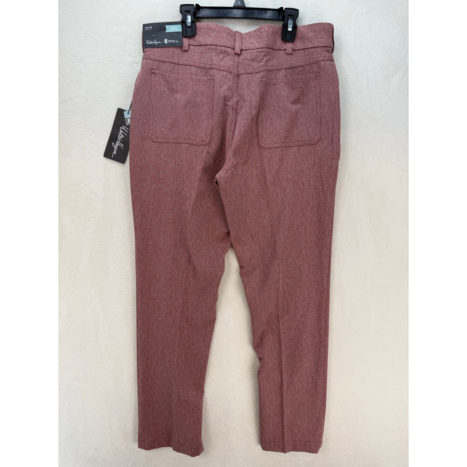 Walter Steiger WALTER HAGEN MEN'S 32X30 NEW MAROON PERFECT 11 GOLF PANTS Size US 32 / EU 48 - 2 Thumbnail