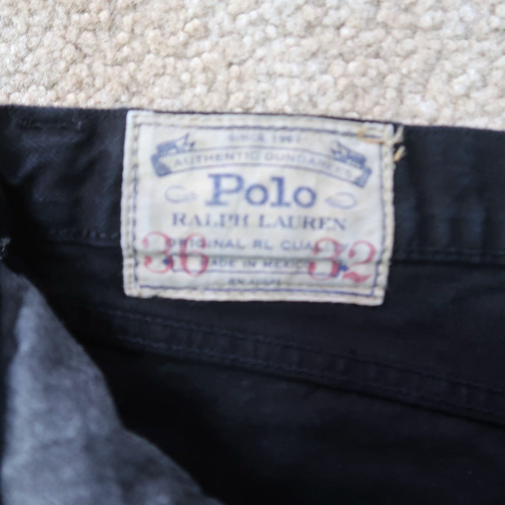 Polo Ralph Lauren Polo Ralph Lauren Jeans Men 36x32 Black Denim Straight 5-Pocket Classic Belt Loops Zipper/Button Vintage No Size US M / EU 48-50 / 2 - 4 Thumbnail