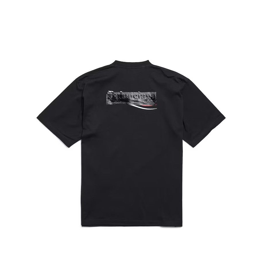 Balenciaga 🔥 BALENCIAGA 🔥 GAFFER T'SHIRT LARGE FIT BLACK WHITE AND RED Size US XXS / EU 40 - 3 Thumbnail